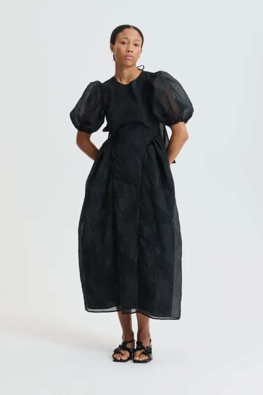 CBULANI | DRESS PAPILLON MATELASSÉ BLACK made by Cecilie Bahnsen