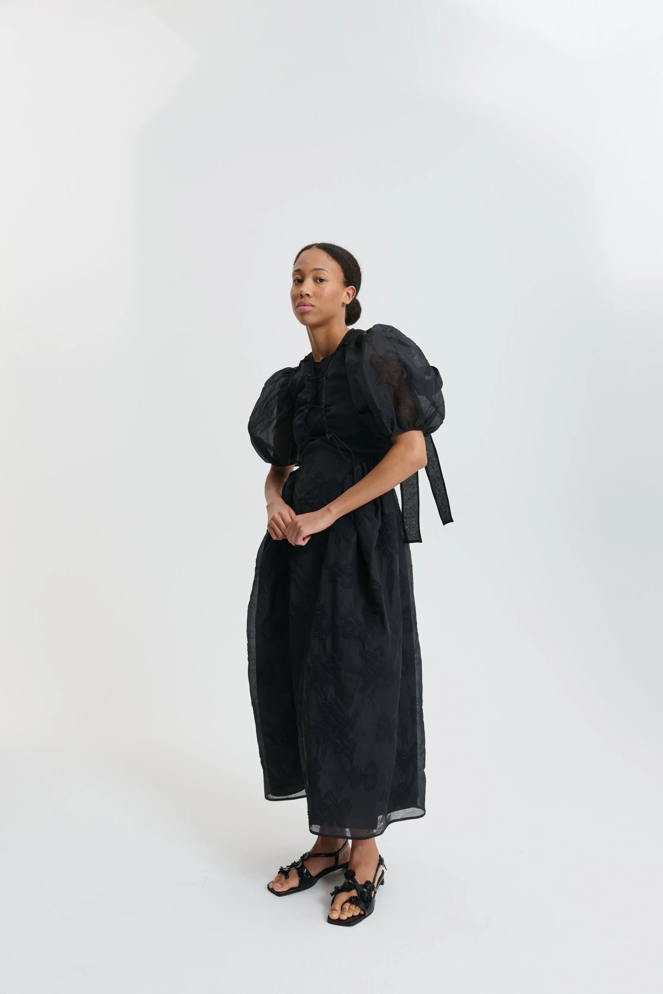 CBULANI | DRESS PAPILLON MATELASSÉ BLACK sold by Cecilie Bahnsen product image thumbnail 5