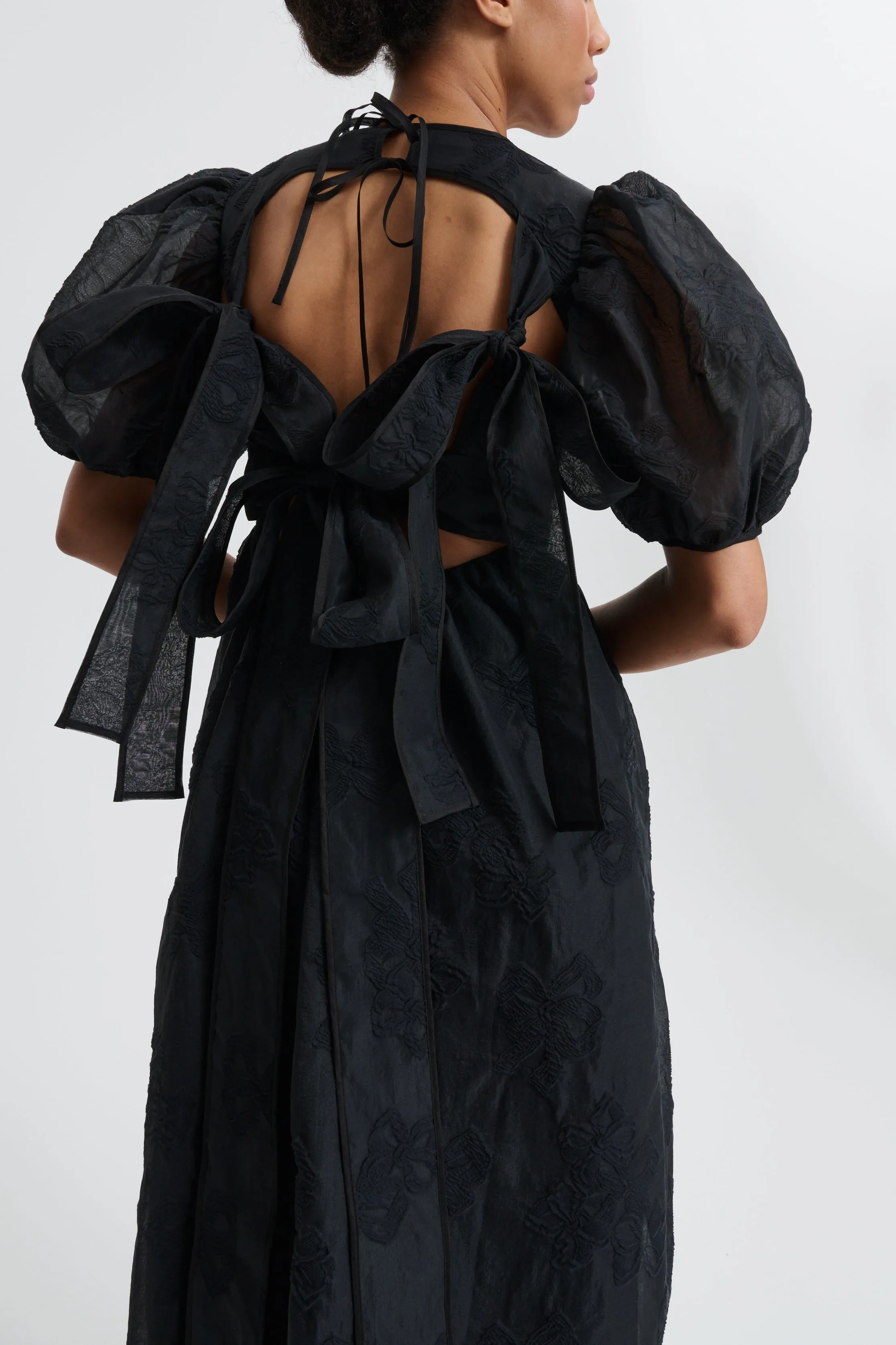 CBULANI | DRESS PAPILLON MATELASSÉ BLACK sold by Cecilie Bahnsen product image thumbnail 3
