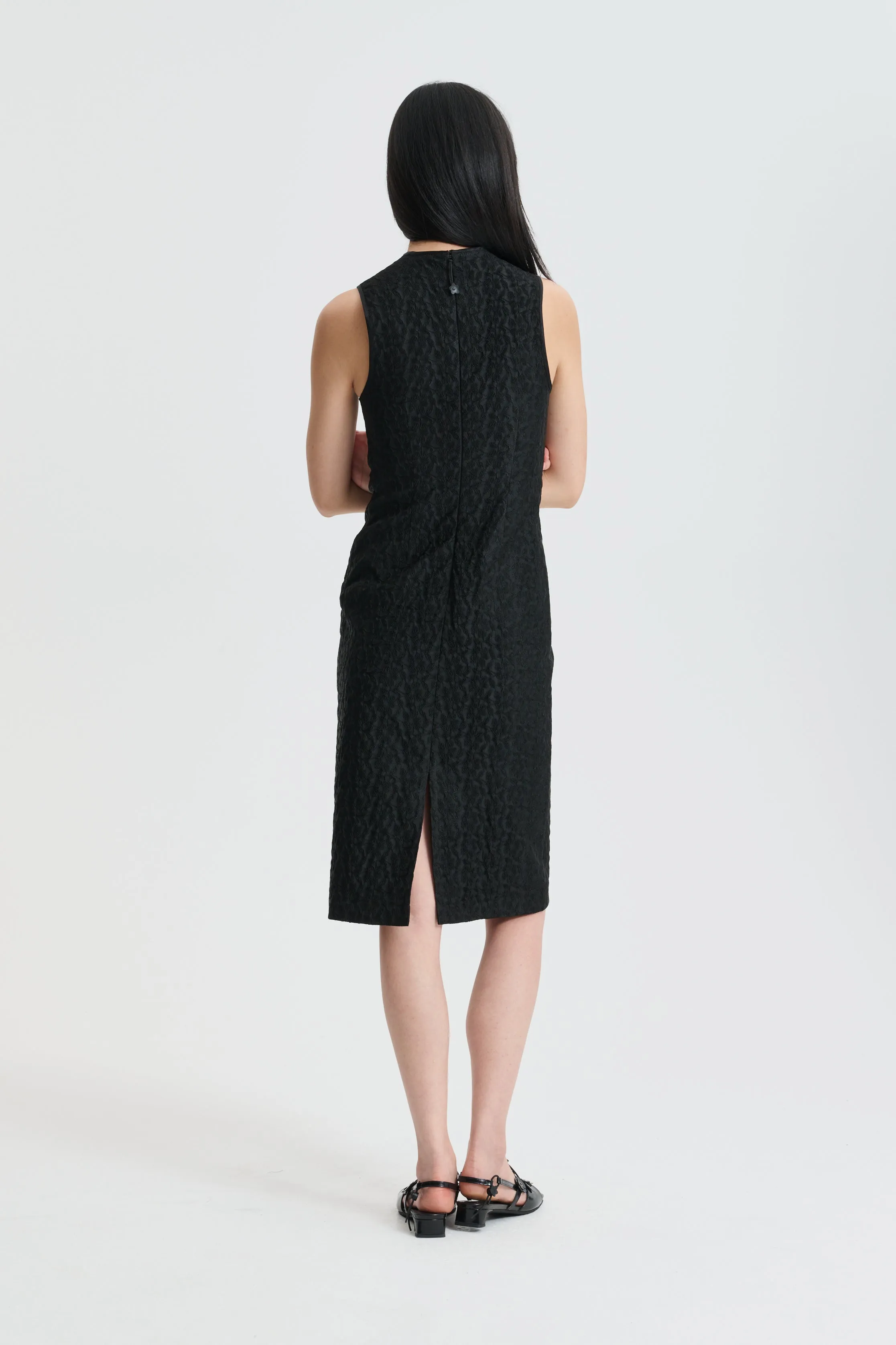 CBDEVIN | DRESS BEGONIA JACQUARD BLACK sold by Cecilie Bahnsen product image thumbnail 3
