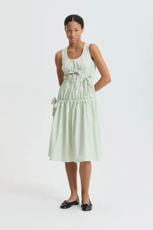 CBFAYE | DRESS COTTON PALE GREEN made by Cecilie Bahnsen