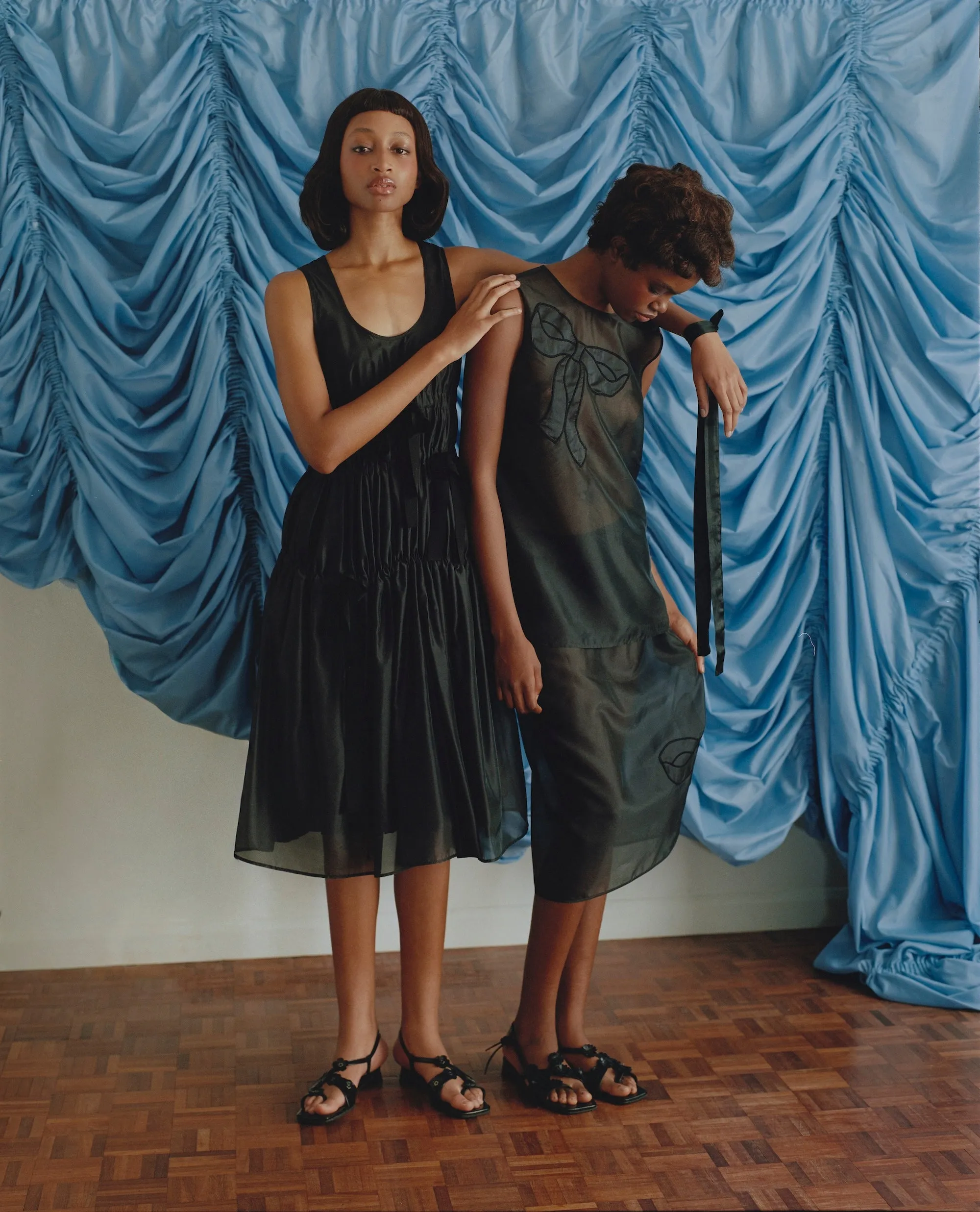 CBFARA | DRESS HYBRID ORGANZA BLACK sold by Cecilie Bahnsen product image thumbnail 5