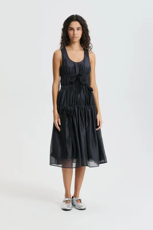 CBFARA | DRESS HYBRID ORGANZA BLACK made by Cecilie Bahnsen
