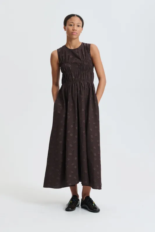 CBCHRISTY | DRESS DITSY BELLIS BROWN made by Cecilie Bahnsen
