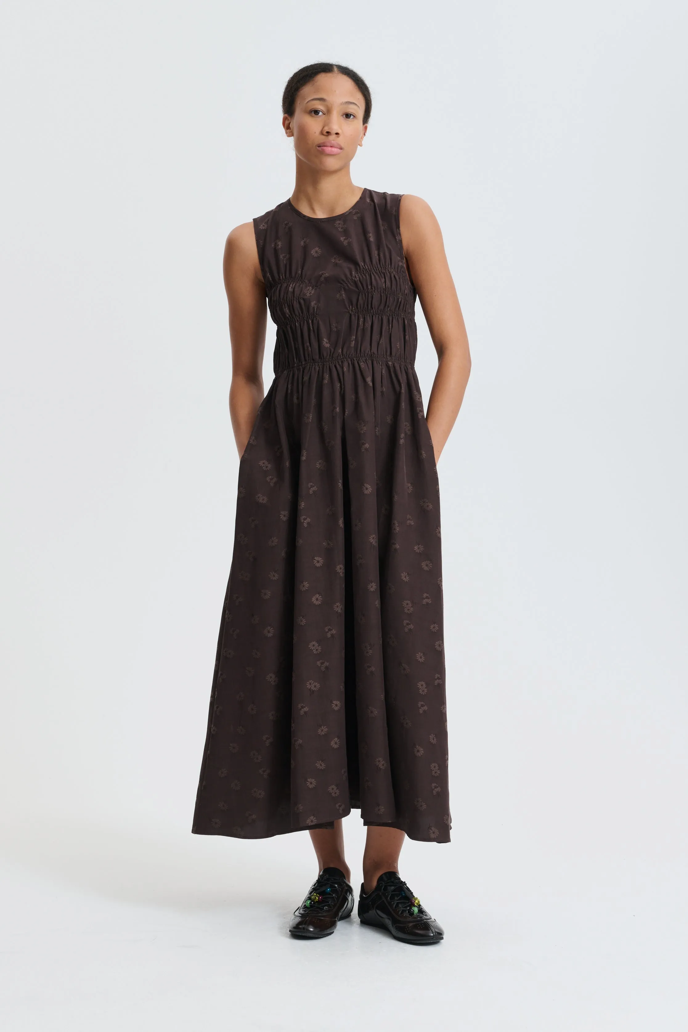 CBCHRISTY | DRESS DITSY BELLIS BROWN sold by Cecilie Bahnsen