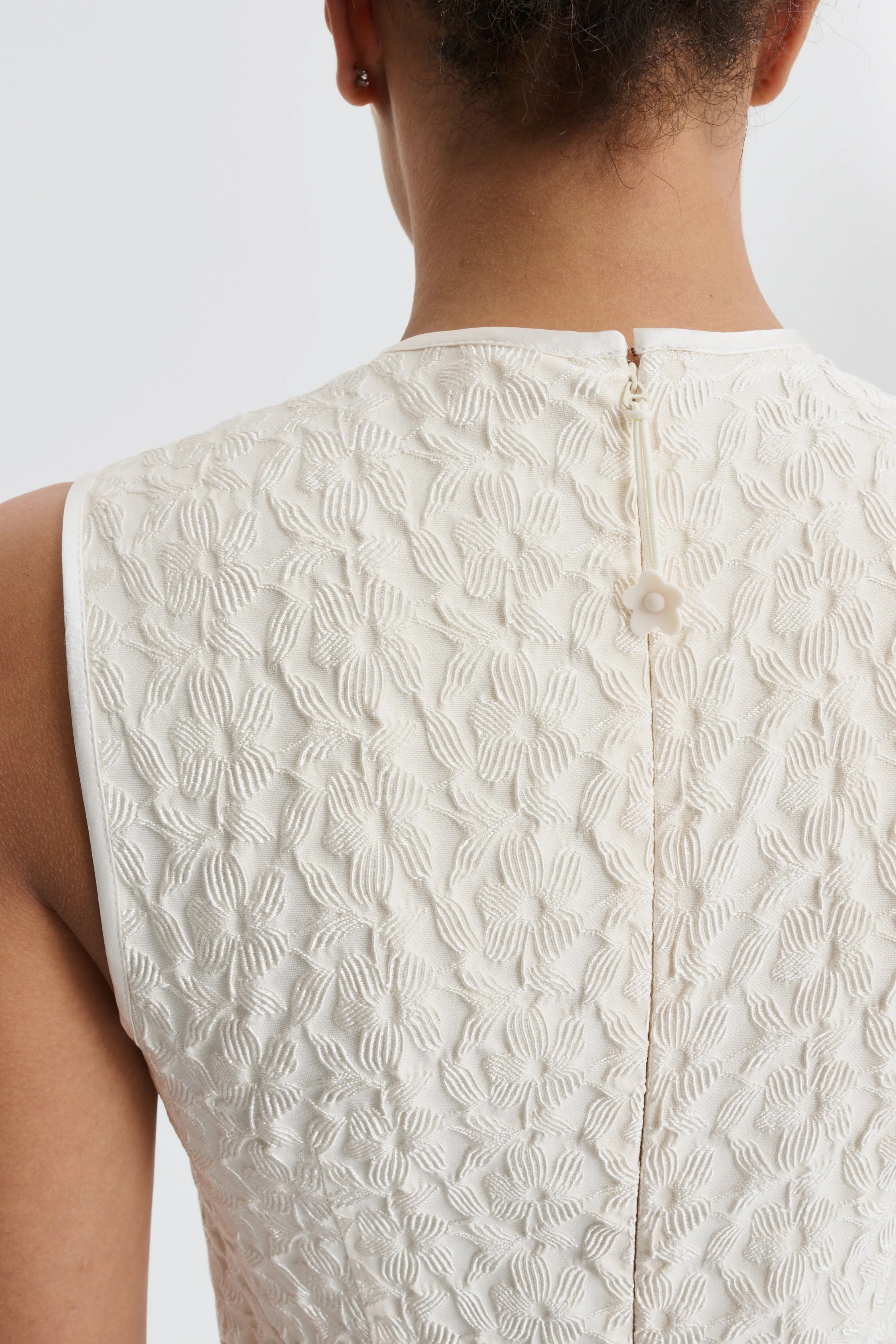 CBDEVIN | DRESS BEGONIA JACQUARD VINTAGE IVORY sold by Cecilie Bahnsen product image thumbnail 4