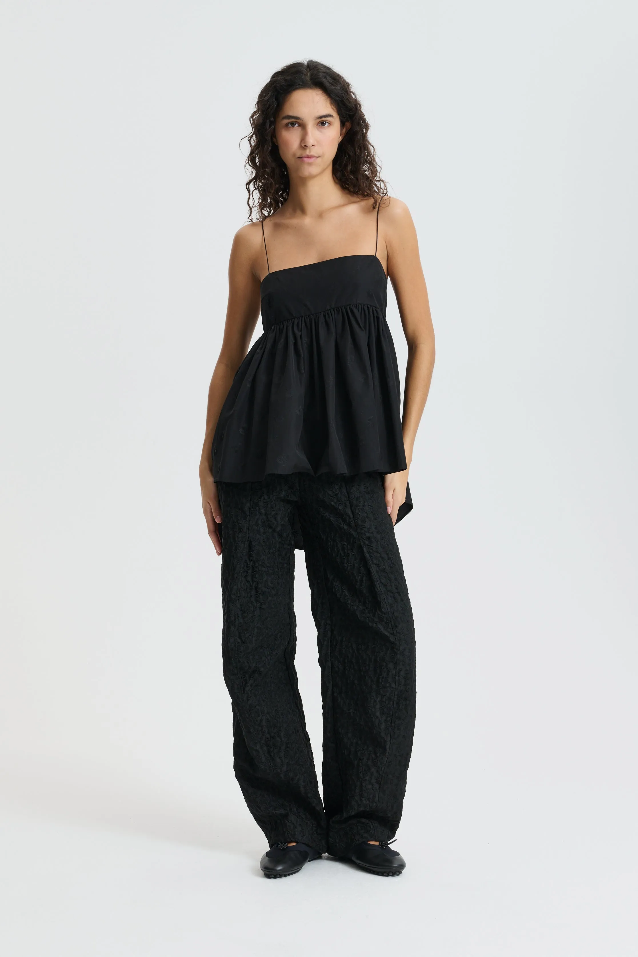 CBVERONICA | TOP DITSY BELLIS BLACK sold by Cecilie Bahnsen