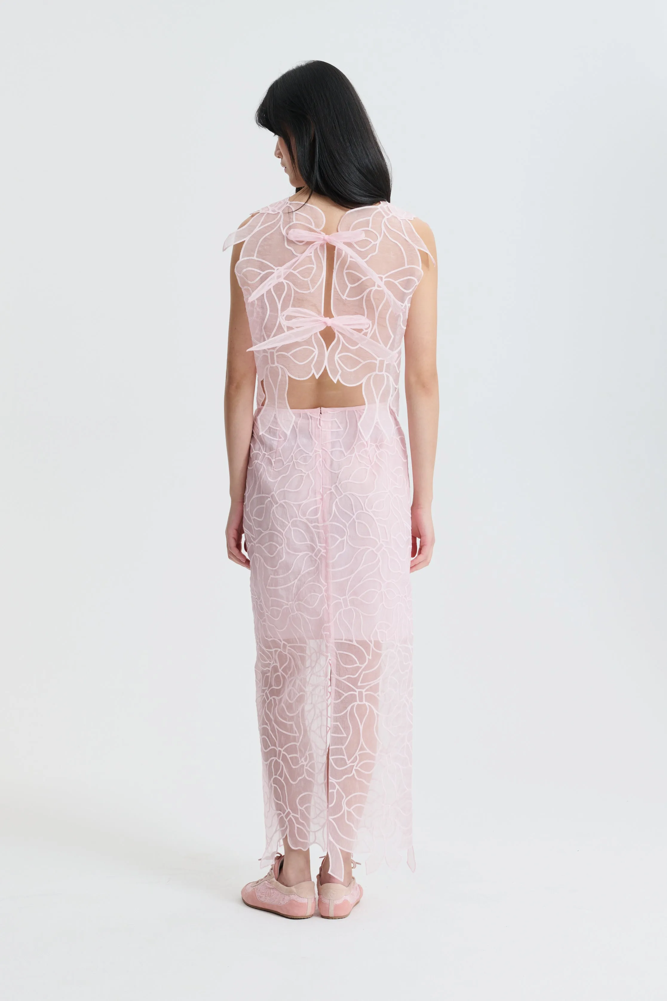 CBAYA | TOP BOW EMBROIDERY BLUSH PINK sold by Cecilie Bahnsen product image thumbnail 2