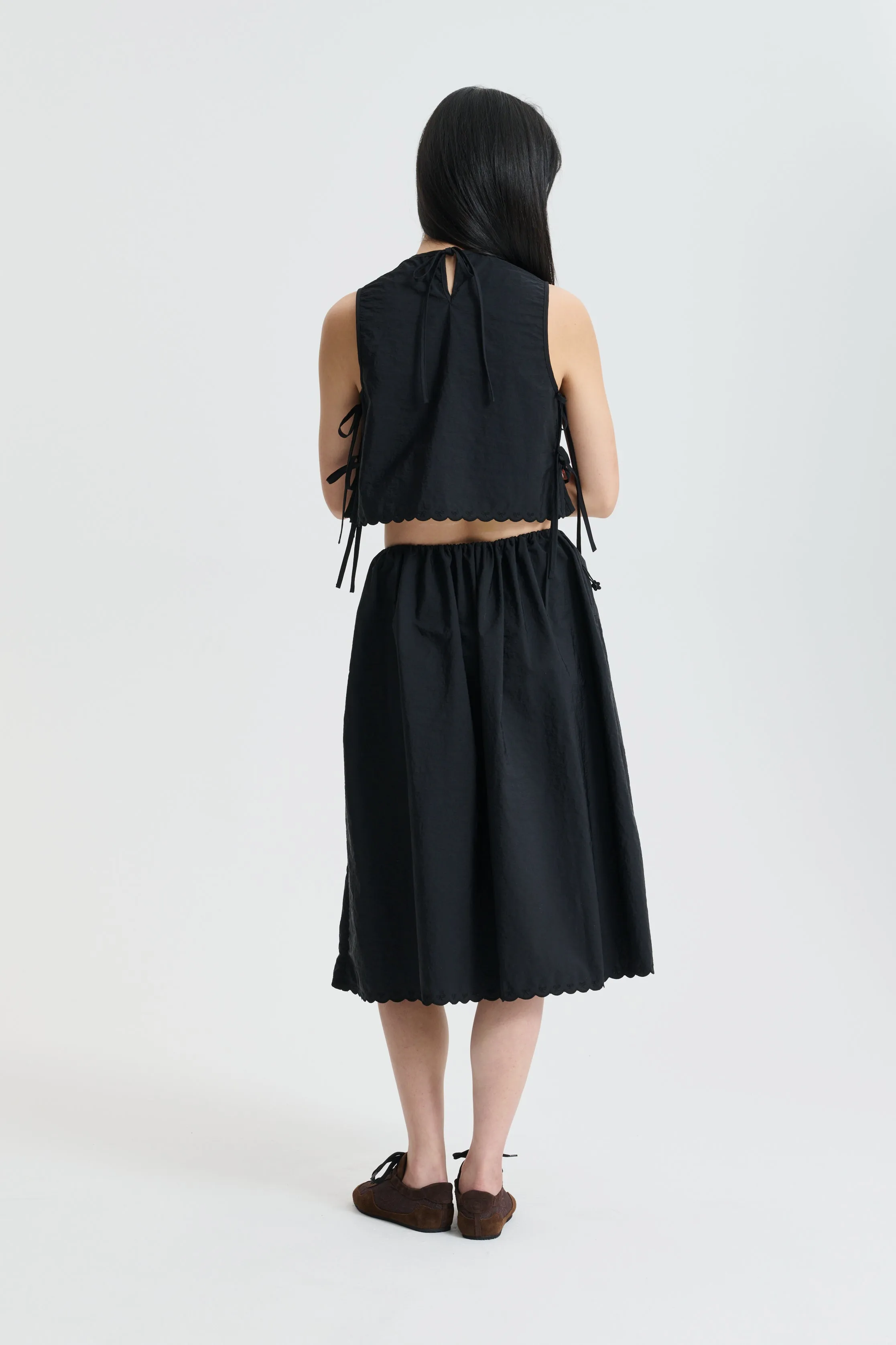 CBFEEBA | TOP EMBROIDERED TAFFETA BLACK sold by Cecilie Bahnsen product image thumbnail 3