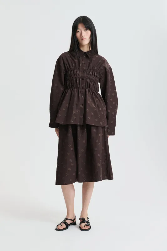 CBBRAXTON | SHIRT DITSY BELLIS BROWN made by Cecilie Bahnsen