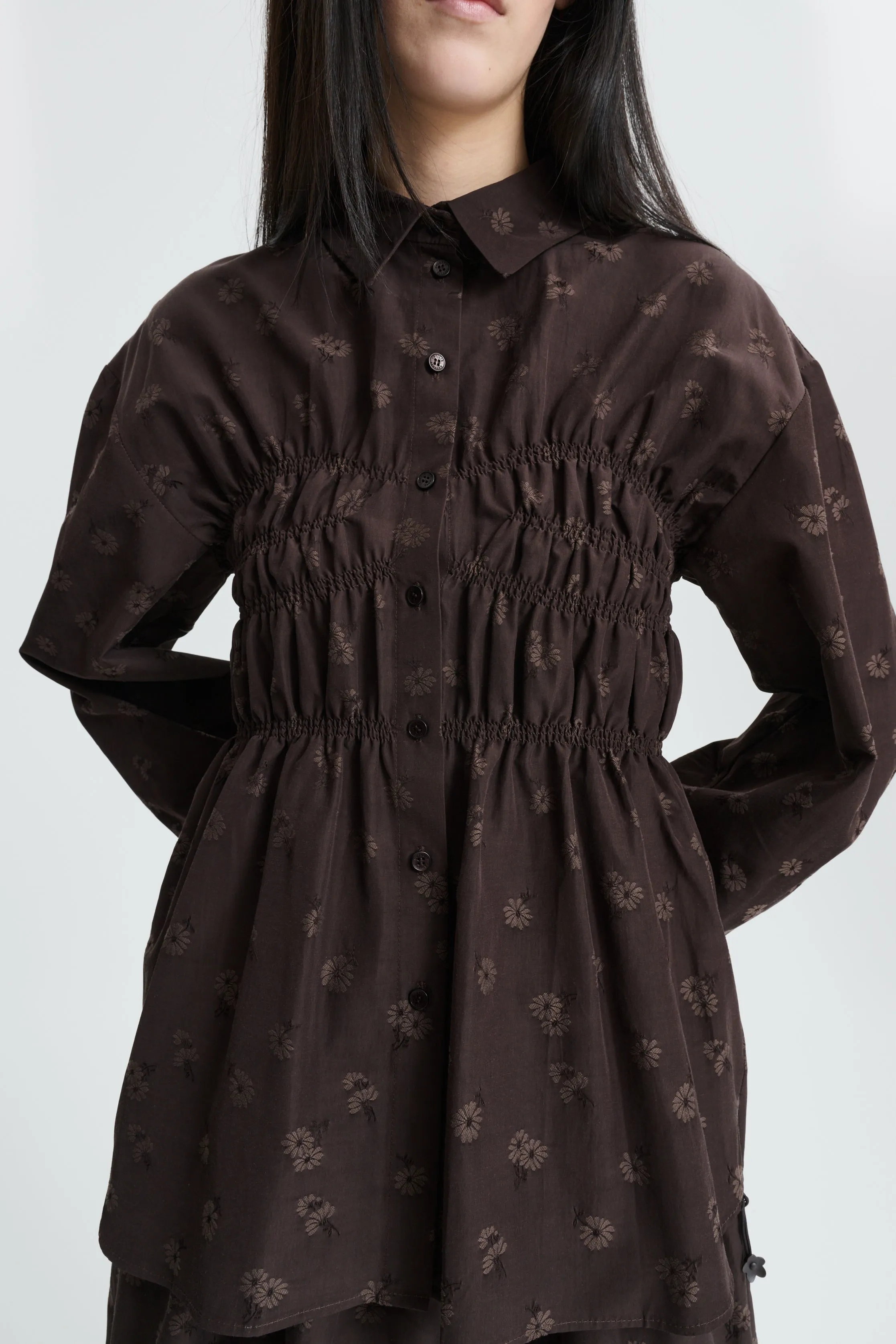 CBBRAXTON | SHIRT DITSY BELLIS BROWN sold by Cecilie Bahnsen product image thumbnail 3