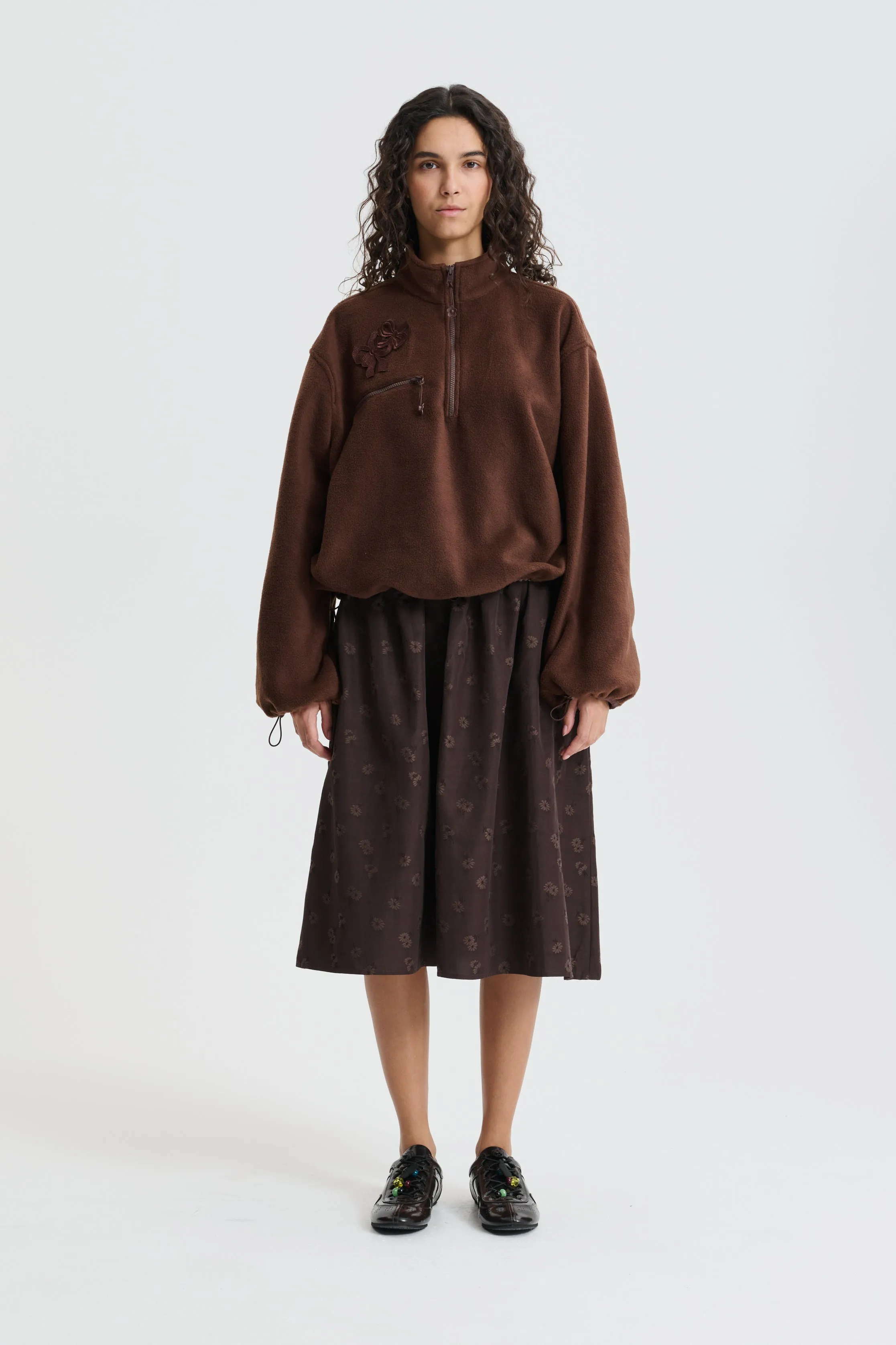 CBFREDERIK | ANORAK SOFT FLEECE BROWN sold by Cecilie Bahnsen