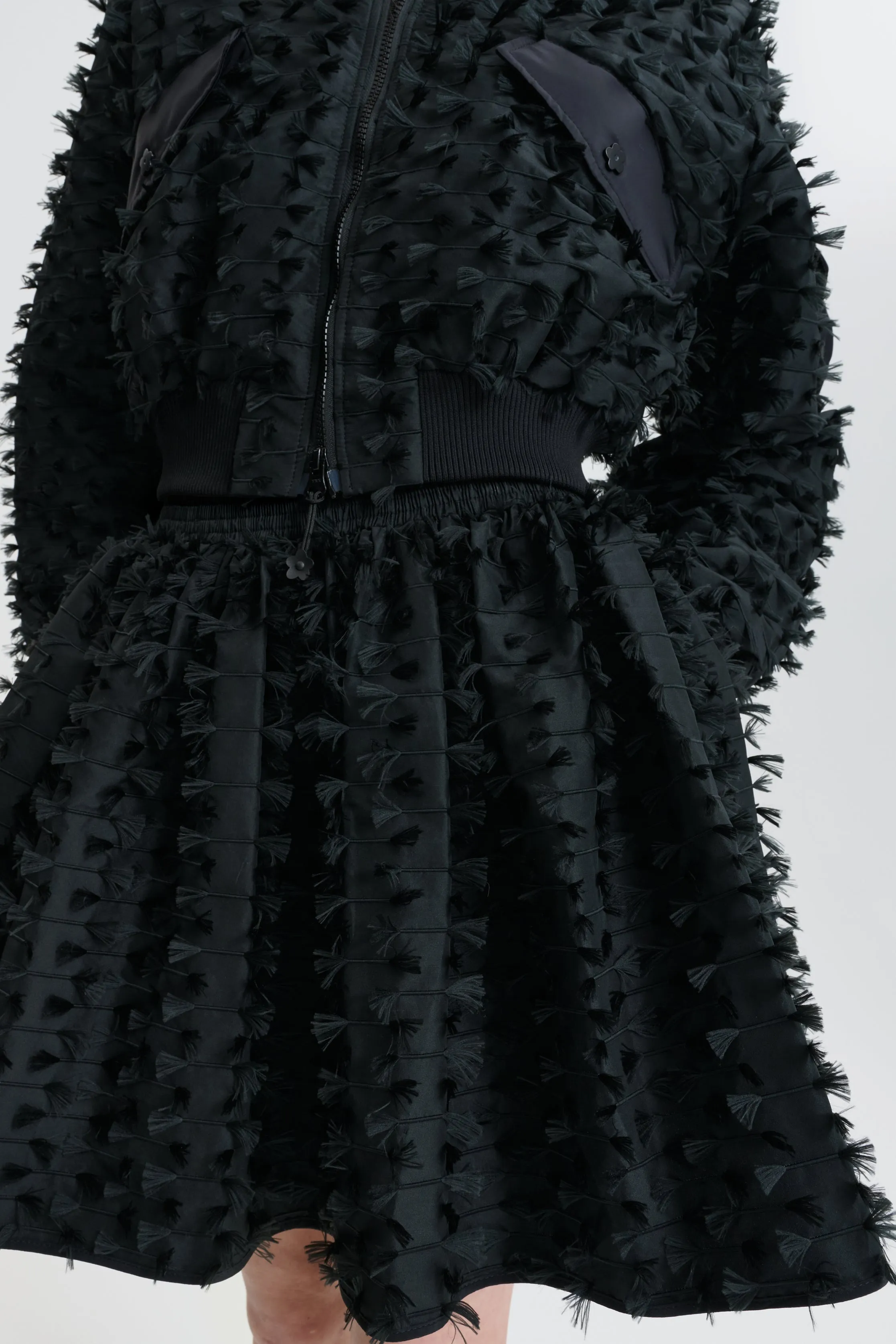 CBDALLAS | SKIRT FIAMMA FIL-COUPÉ BLACK sold by Cecilie Bahnsen product image thumbnail 3