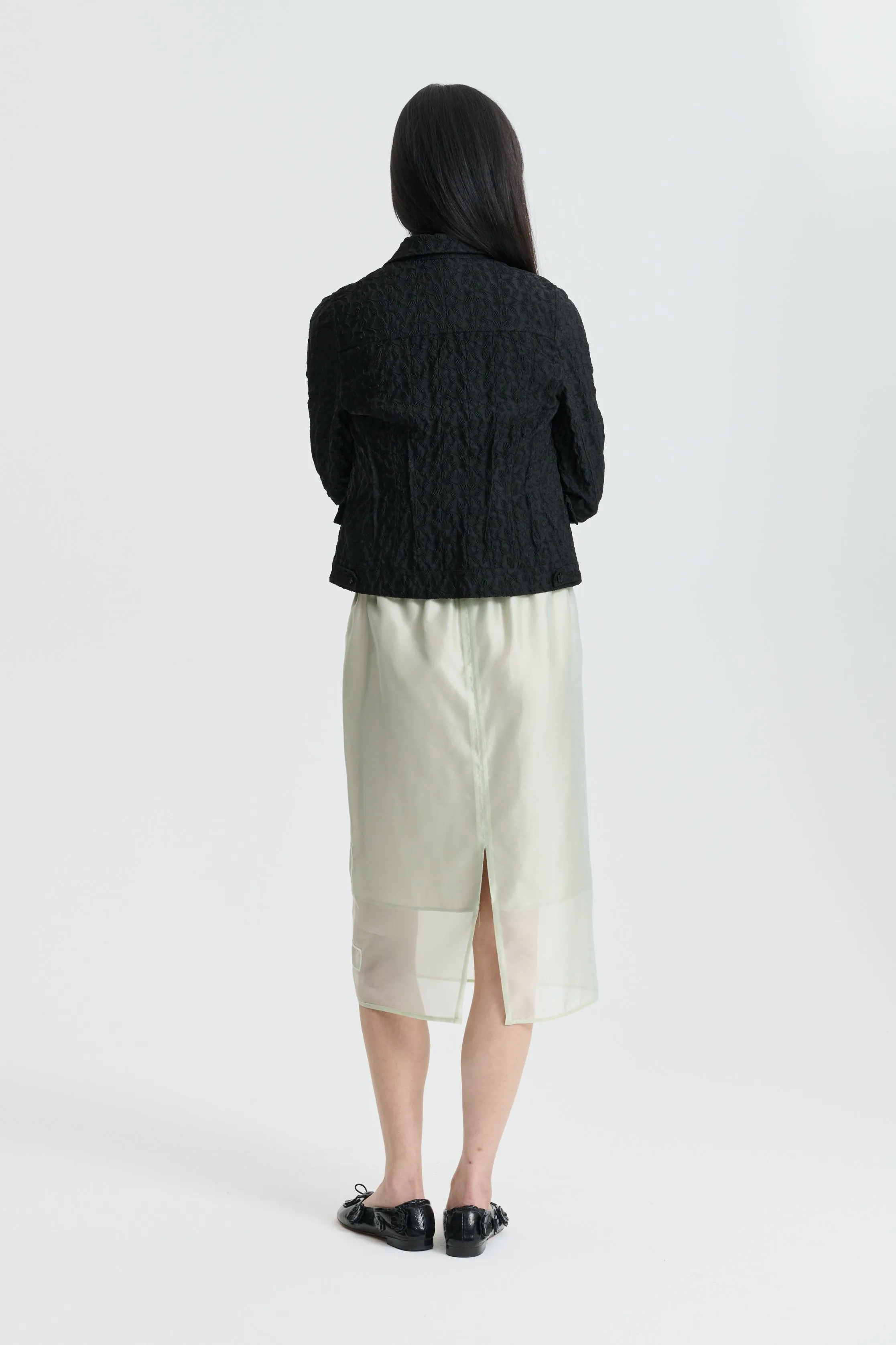 CBBRIA | SKIRT HYBRID ORGANZA PALE GREEN sold by Cecilie Bahnsen product image thumbnail 2