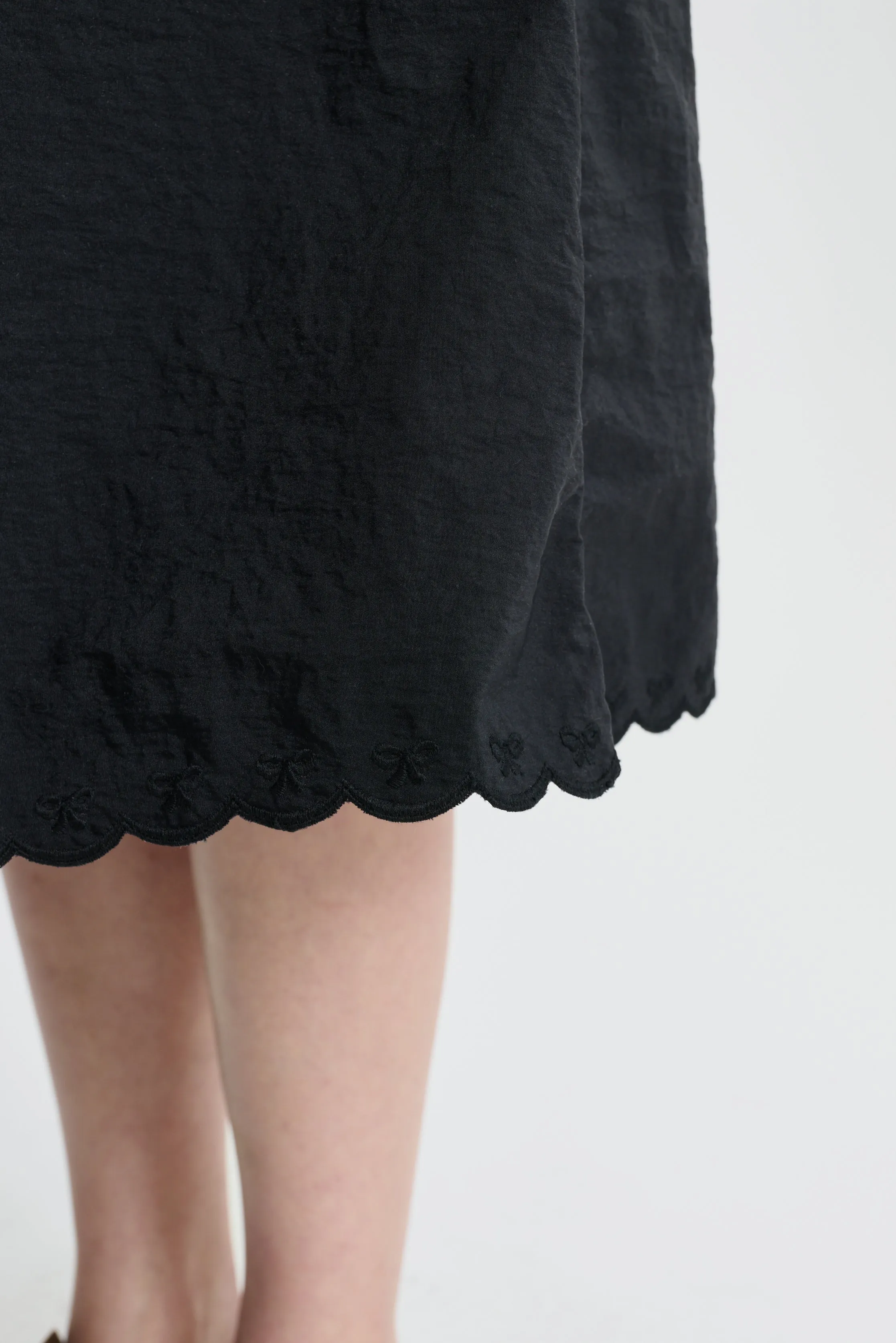 CBFIELLA | SKIRT EMBROIDERED TAFFETA BLACK sold by Cecilie Bahnsen product image thumbnail 2