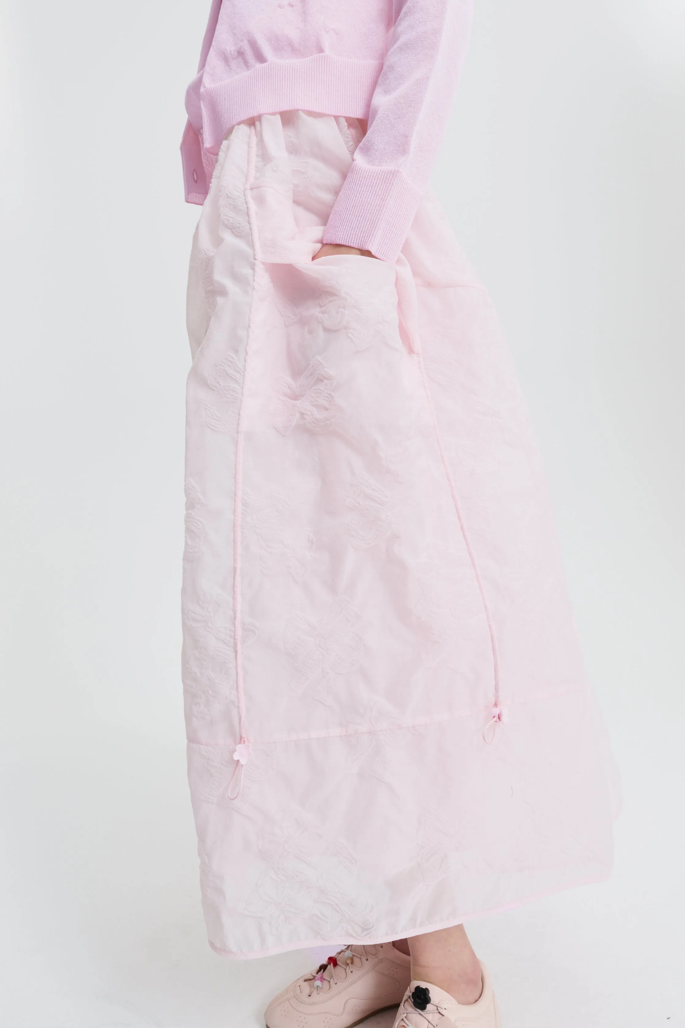 CBFUANA | SKIRT PAPILLON MATELASSÉ SOFT PINK sold by Cecilie Bahnsen product image thumbnail 3