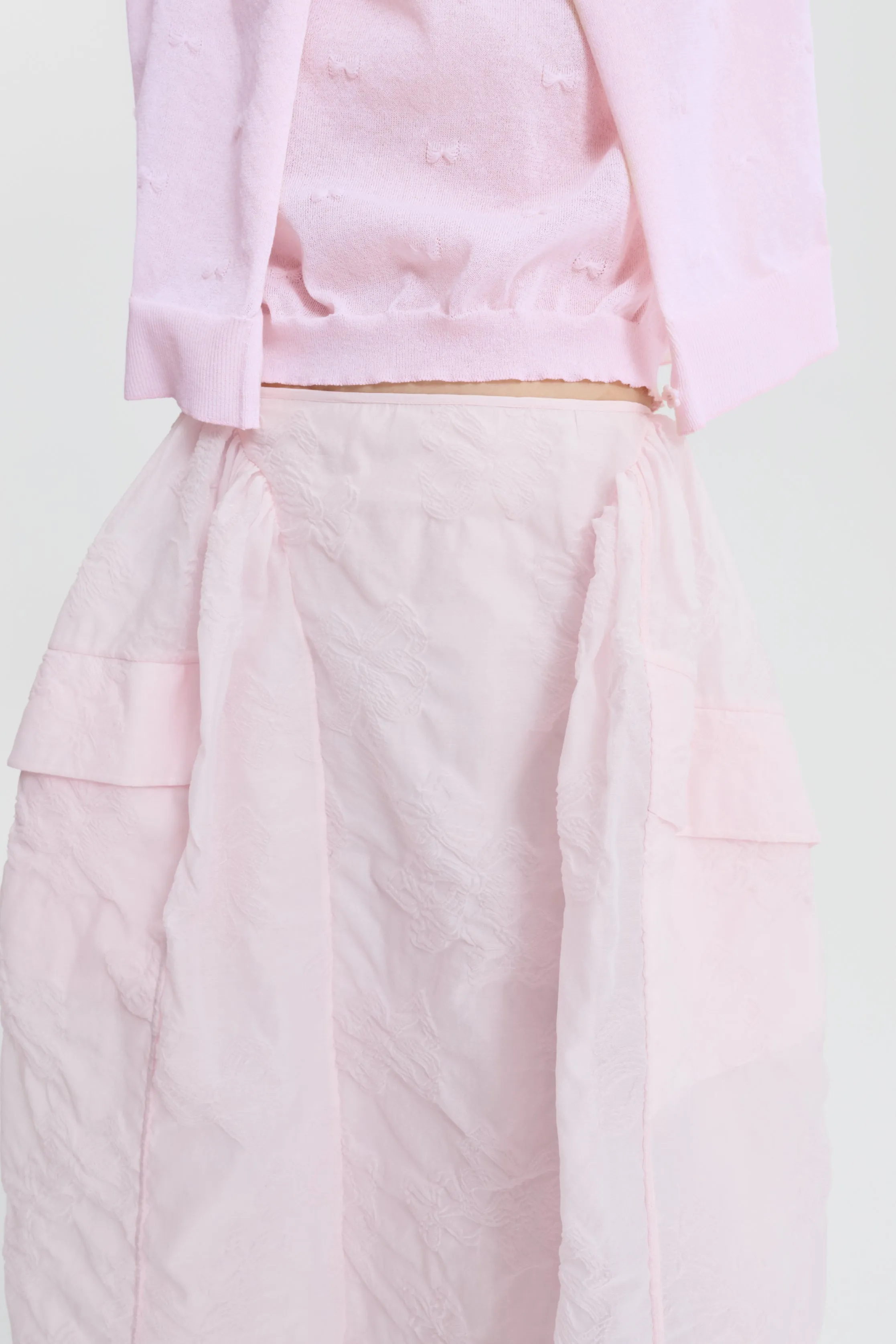 CBFUANA | SKIRT PAPILLON MATELASSÉ SOFT PINK sold by Cecilie Bahnsen product image thumbnail 4