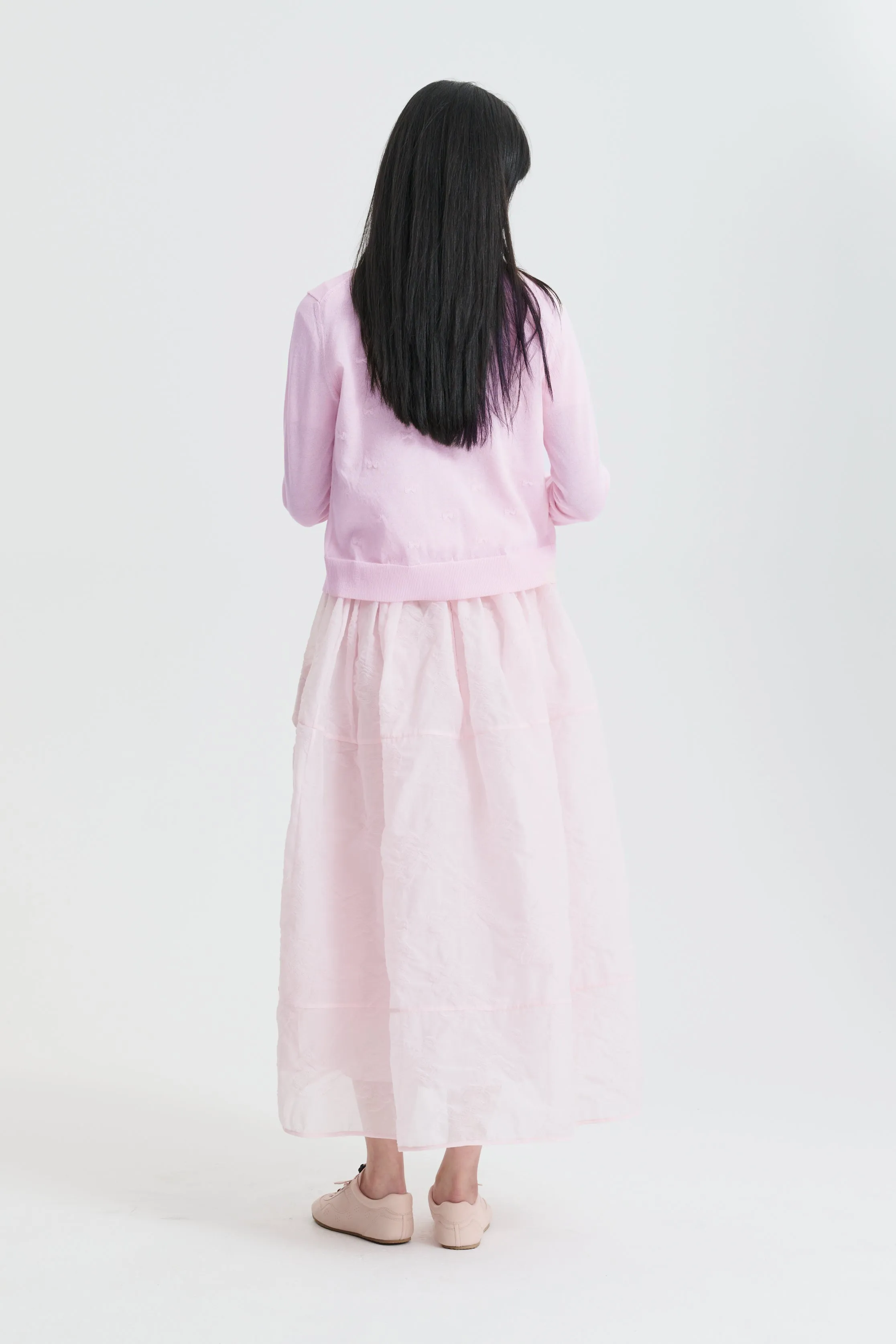 CBFUANA | SKIRT PAPILLON MATELASSÉ SOFT PINK sold by Cecilie Bahnsen product image thumbnail 2