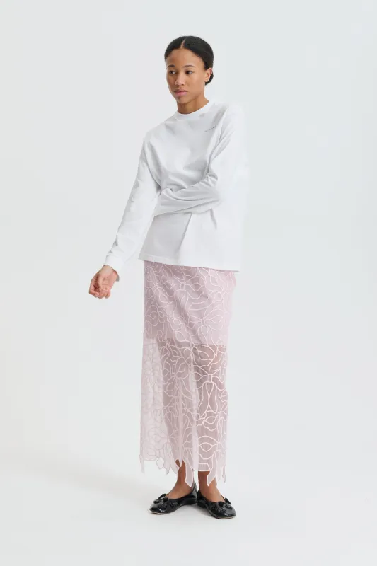 CBGUS | SKIRT BOW EMBROIDERY BLUSH PINK made by Cecilie Bahnsen