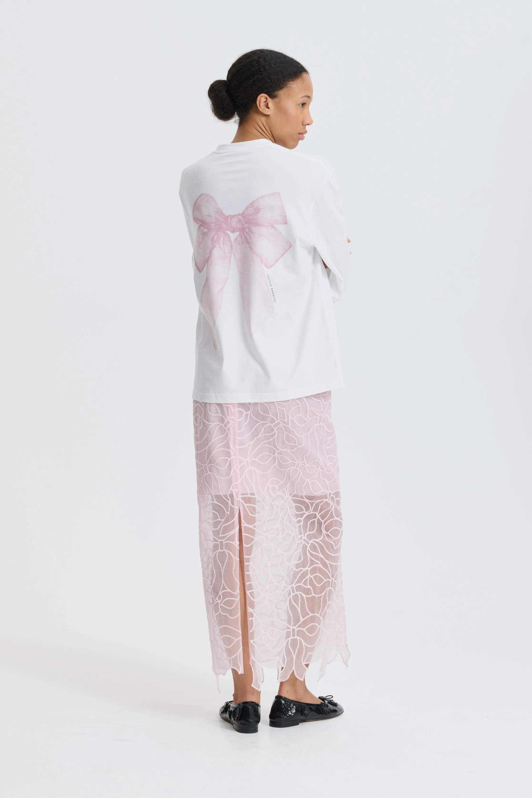 CBGUS | SKIRT BOW EMBROIDERY BLUSH PINK sold by Cecilie Bahnsen product image thumbnail 2