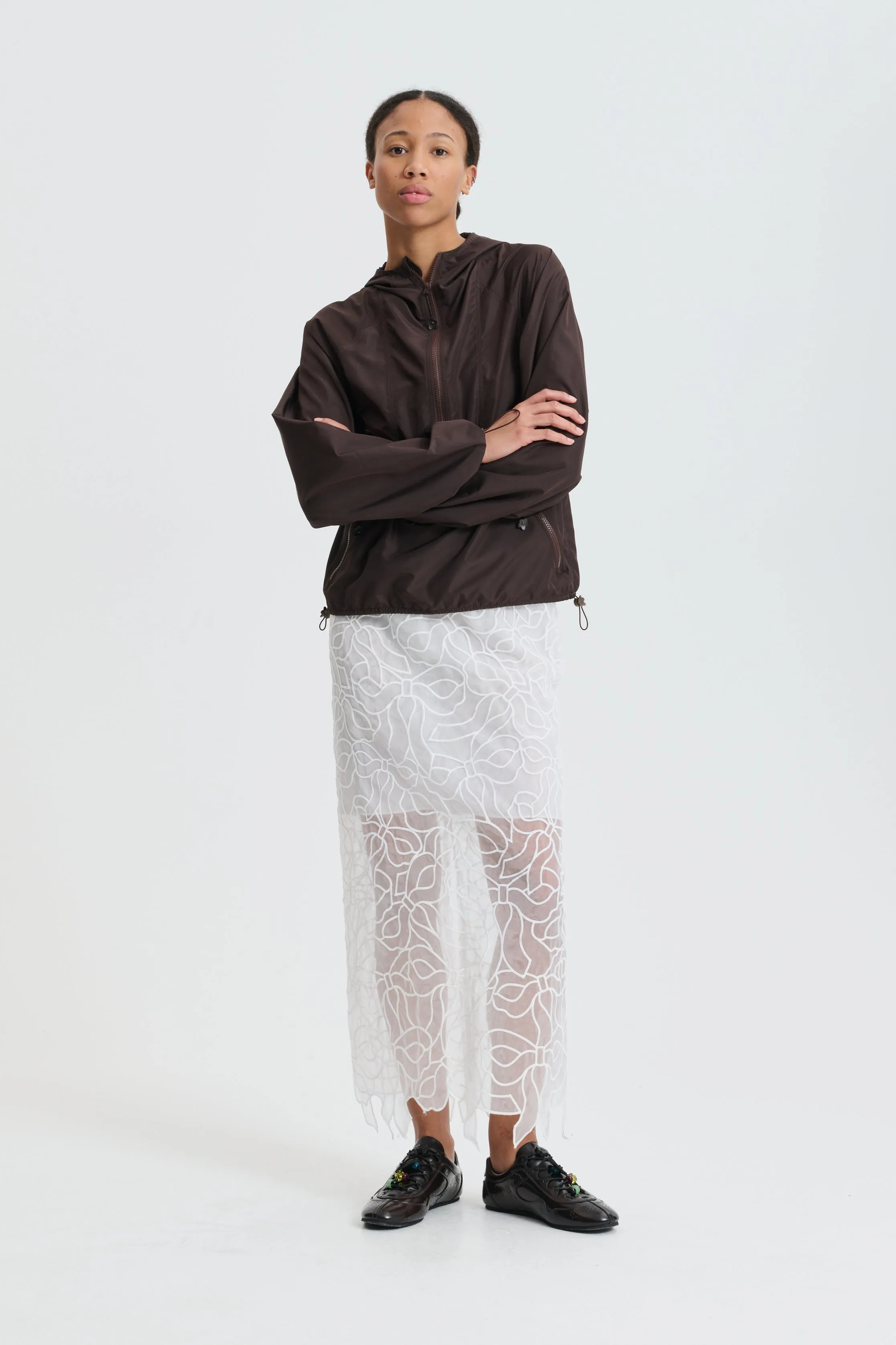 CBGUS | SKIRT BOW EMBROIDERY WHITE sold by Cecilie Bahnsen