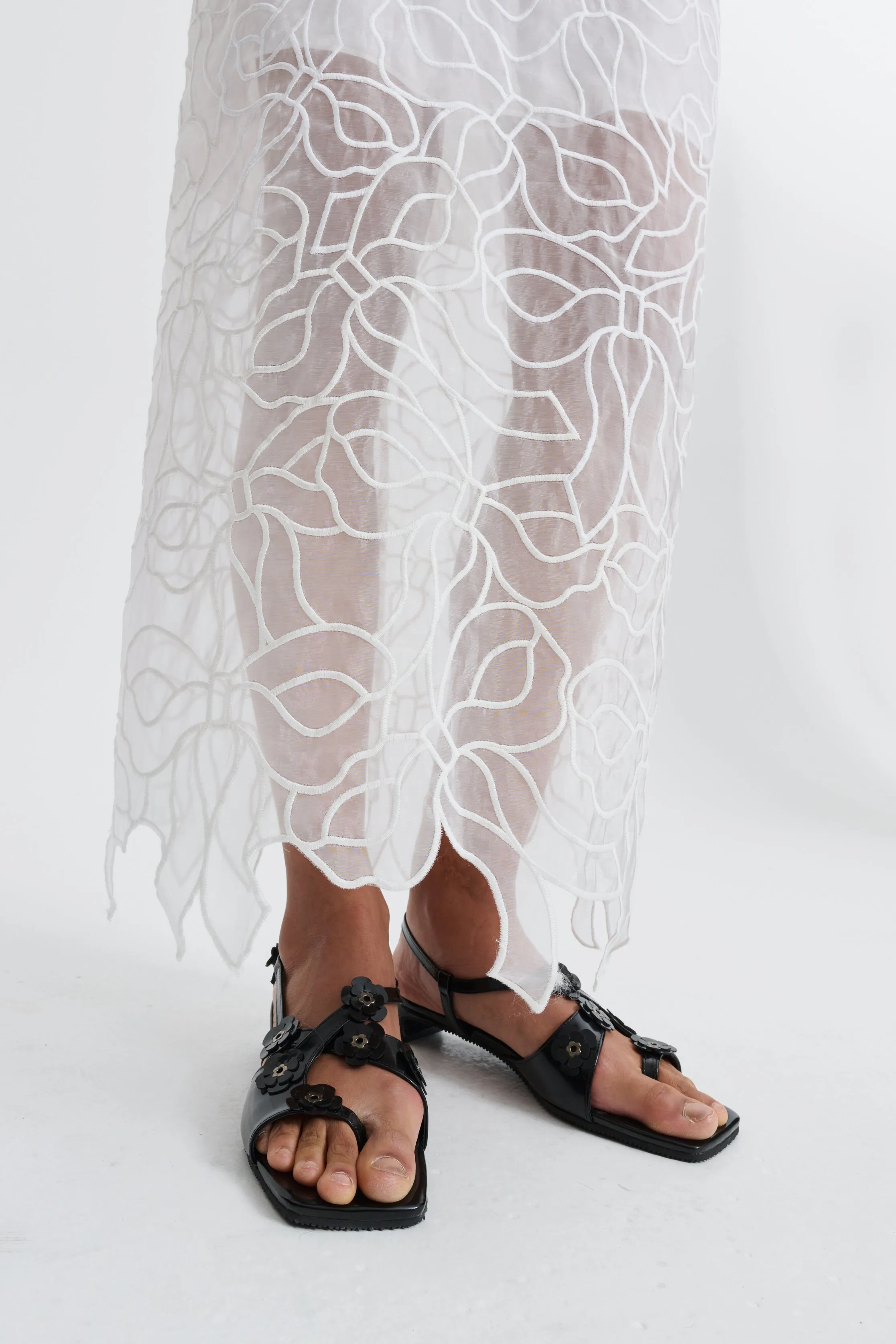 CBGUS | SKIRT BOW EMBROIDERY WHITE sold by Cecilie Bahnsen product image thumbnail 3