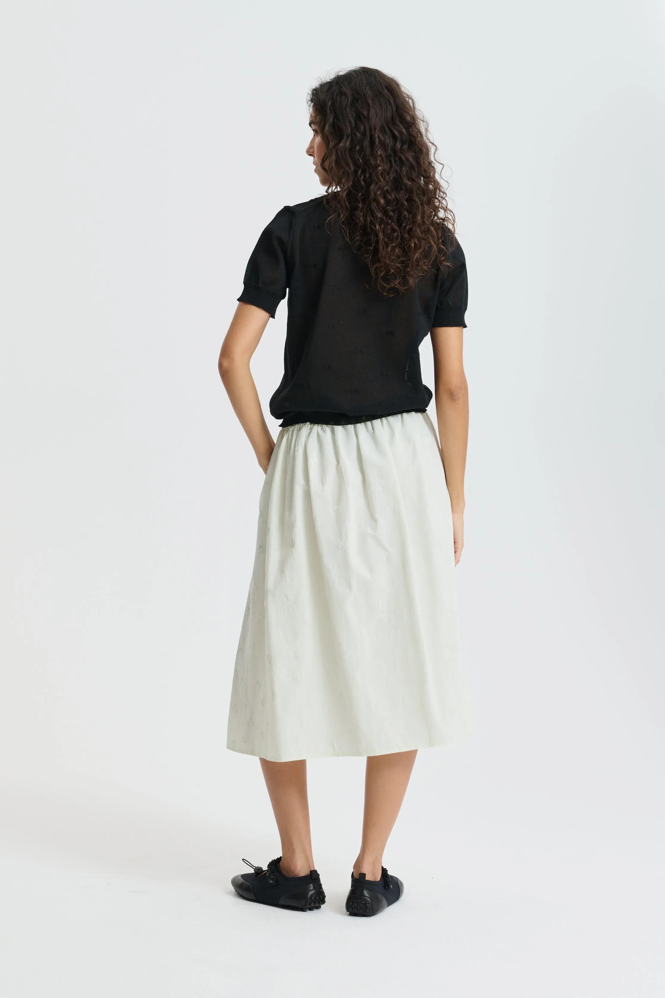 CBFIELLA | SKIRT DITSY BELLIS PALE GREEN sold by Cecilie Bahnsen product image thumbnail 3