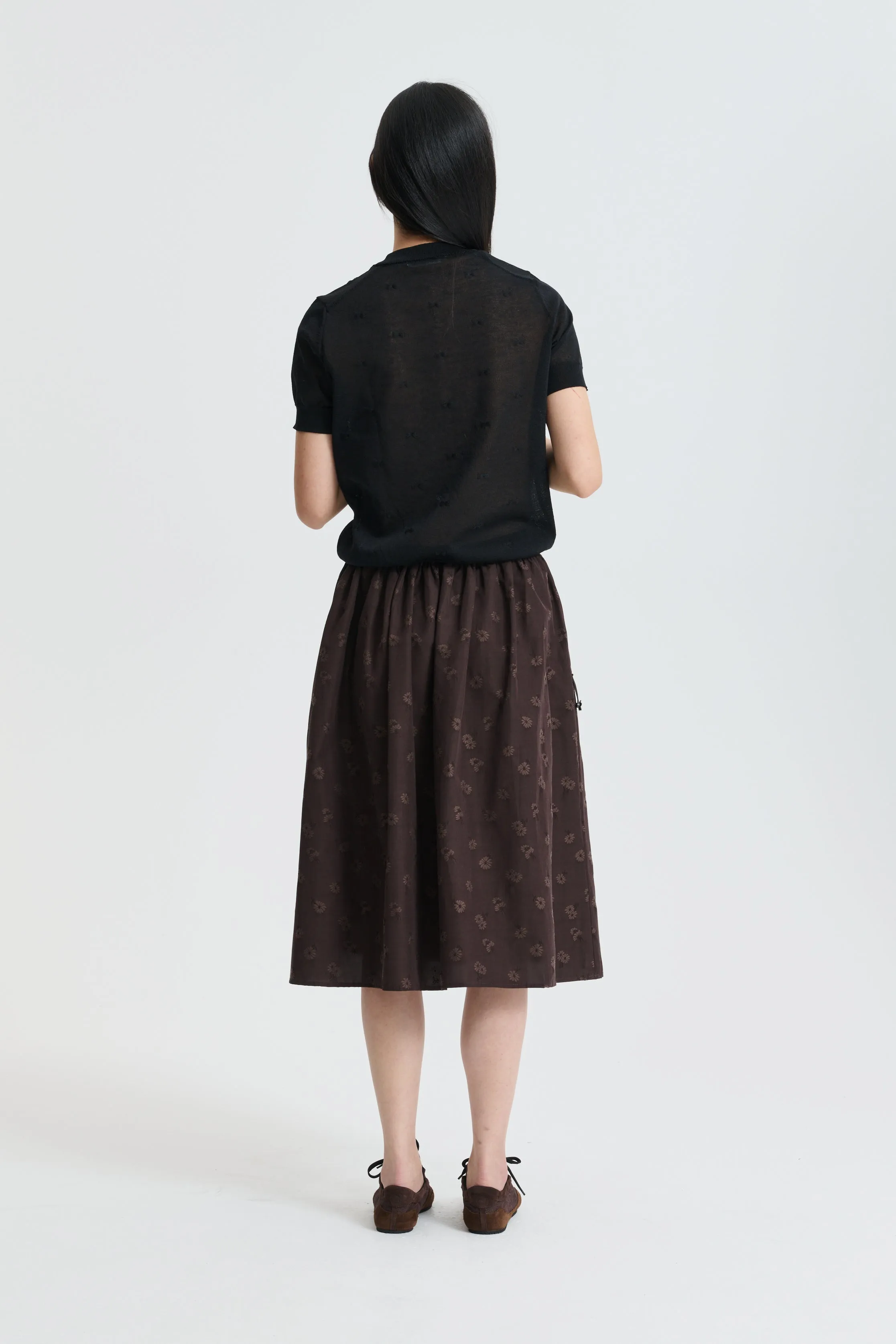 CBFIELLA | SKIRT DITSY BELLIS BROWN sold by Cecilie Bahnsen product image thumbnail 3