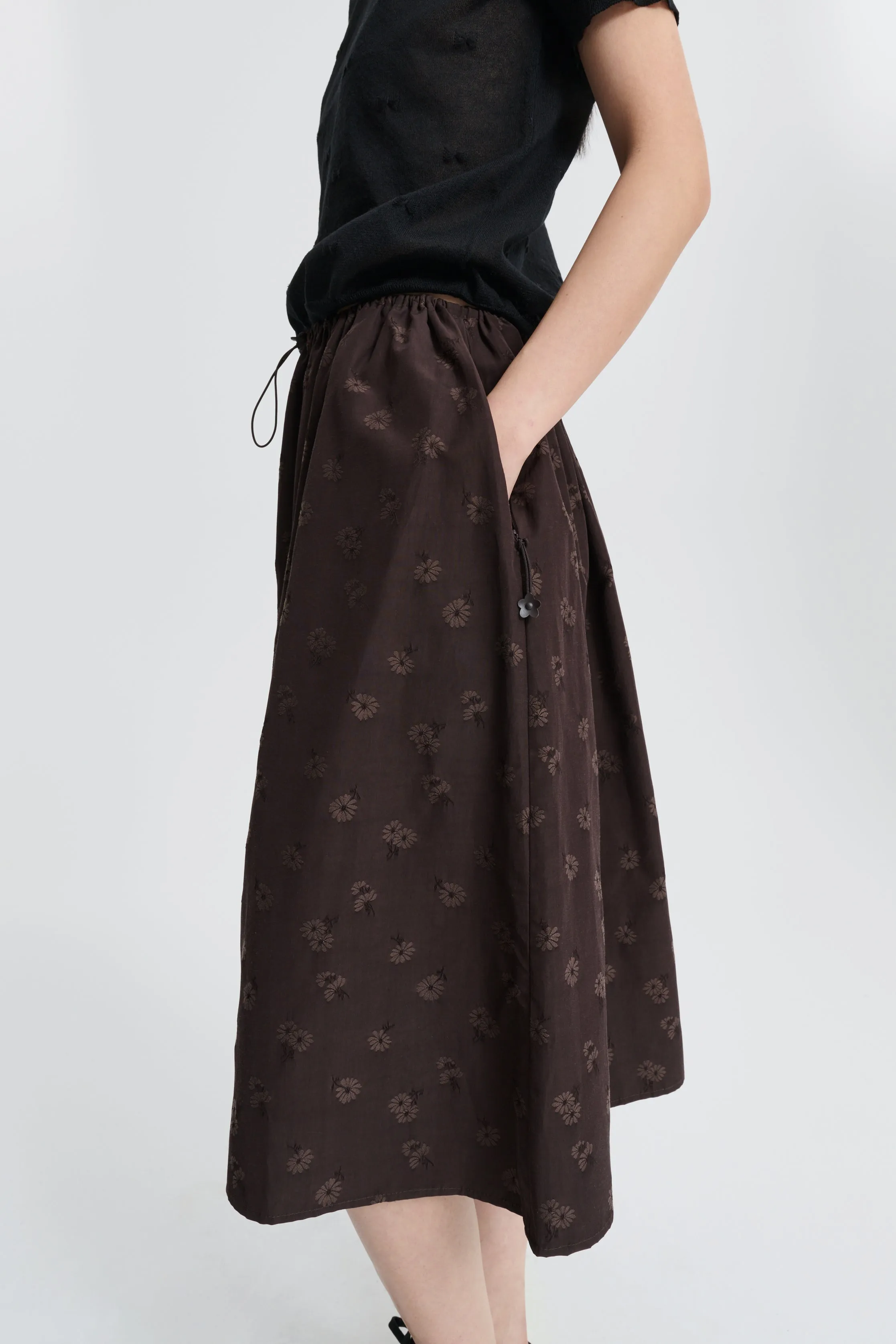 CBFIELLA | SKIRT DITSY BELLIS BROWN sold by Cecilie Bahnsen product image thumbnail 2