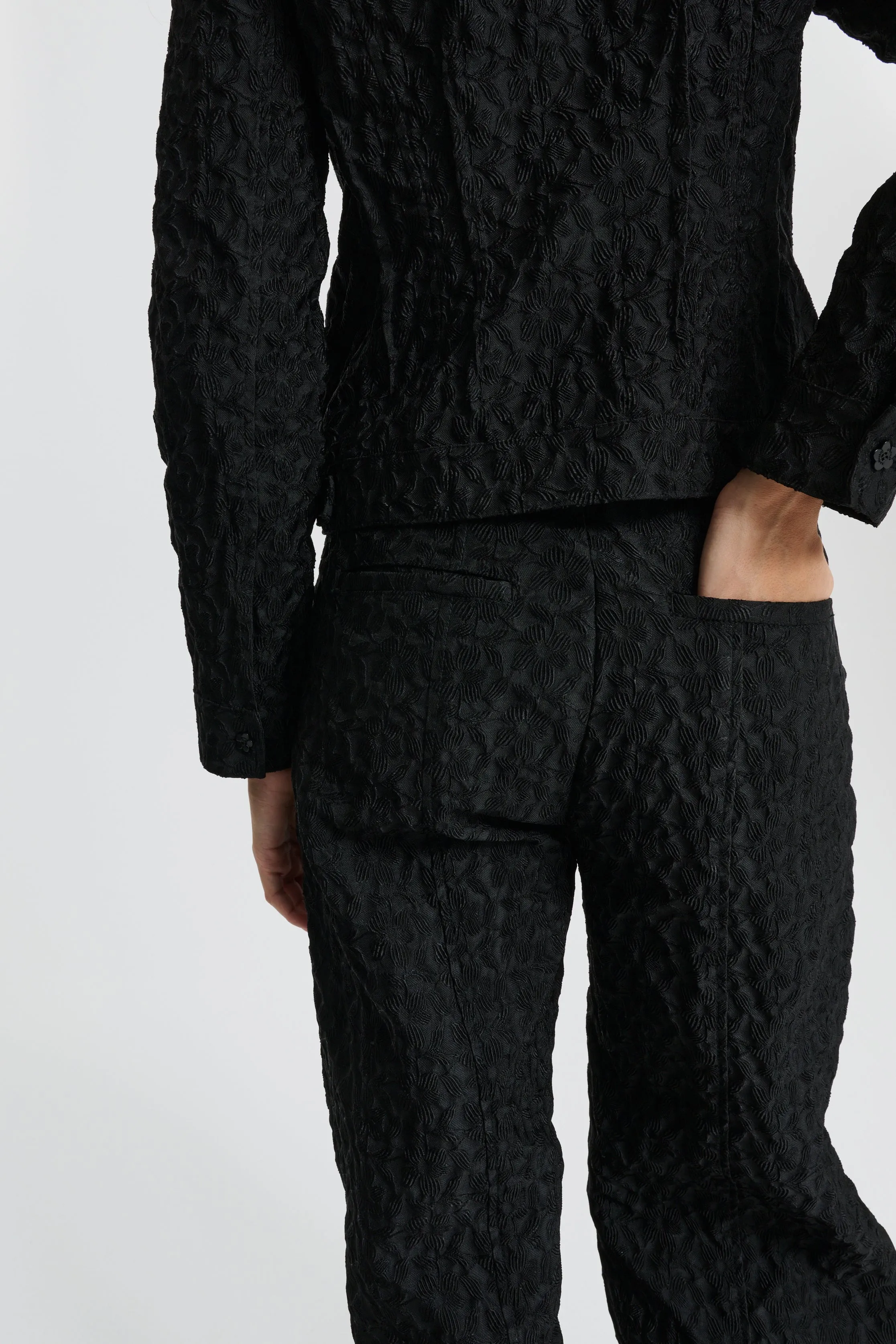 CBDARMELA | TROUSERS BEGONIA JACQUARD BLACK sold by Cecilie Bahnsen product image thumbnail 4