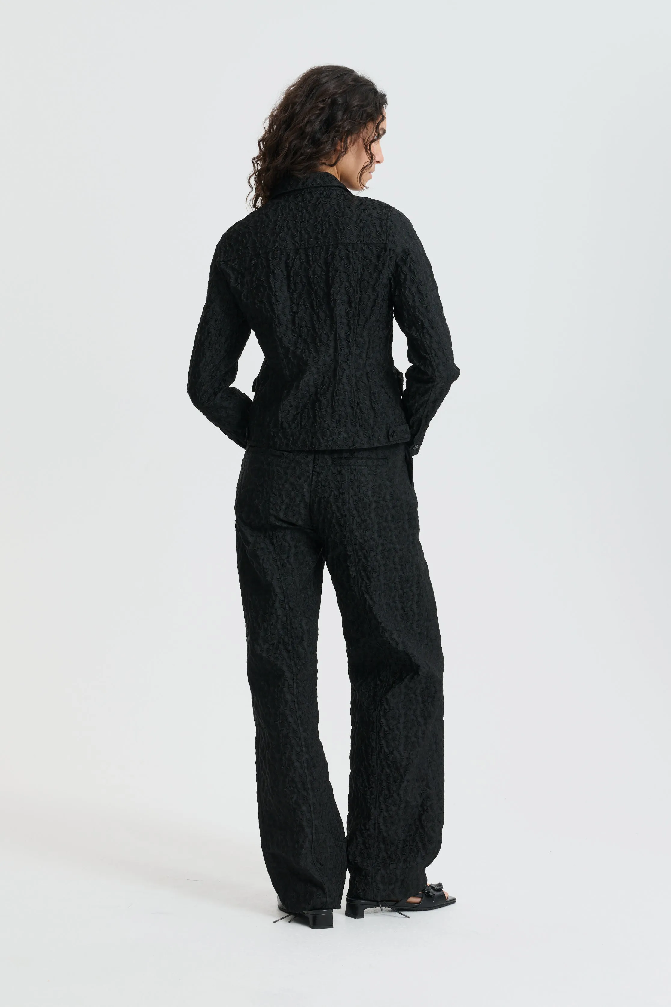 CBDARMELA | TROUSERS BEGONIA JACQUARD BLACK sold by Cecilie Bahnsen product image thumbnail 2