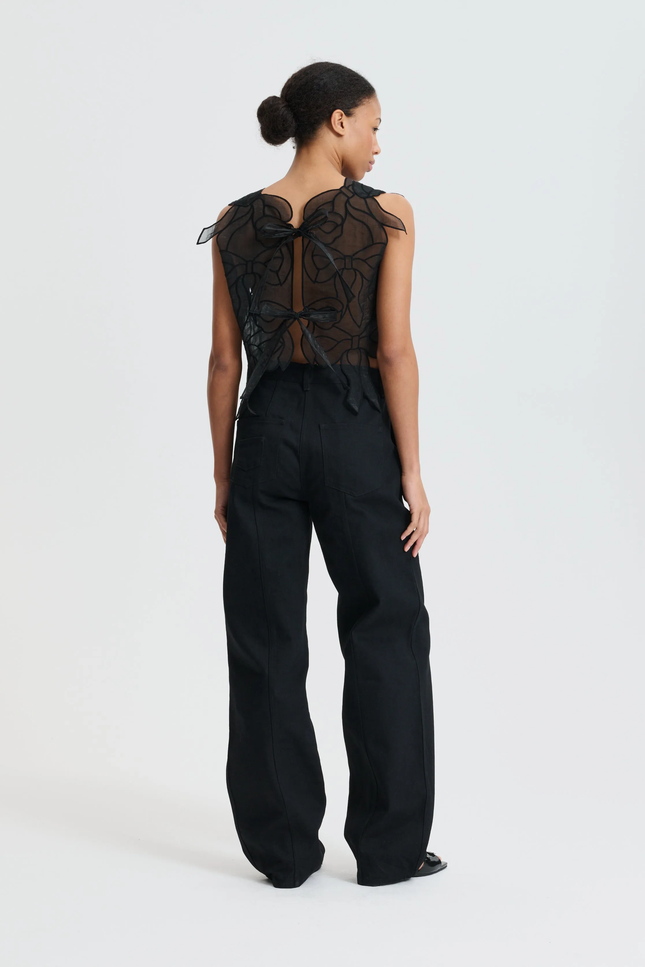 CBCARMELA | DENIM TROUSERS DENIM BLACK sold by Cecilie Bahnsen product image thumbnail 2