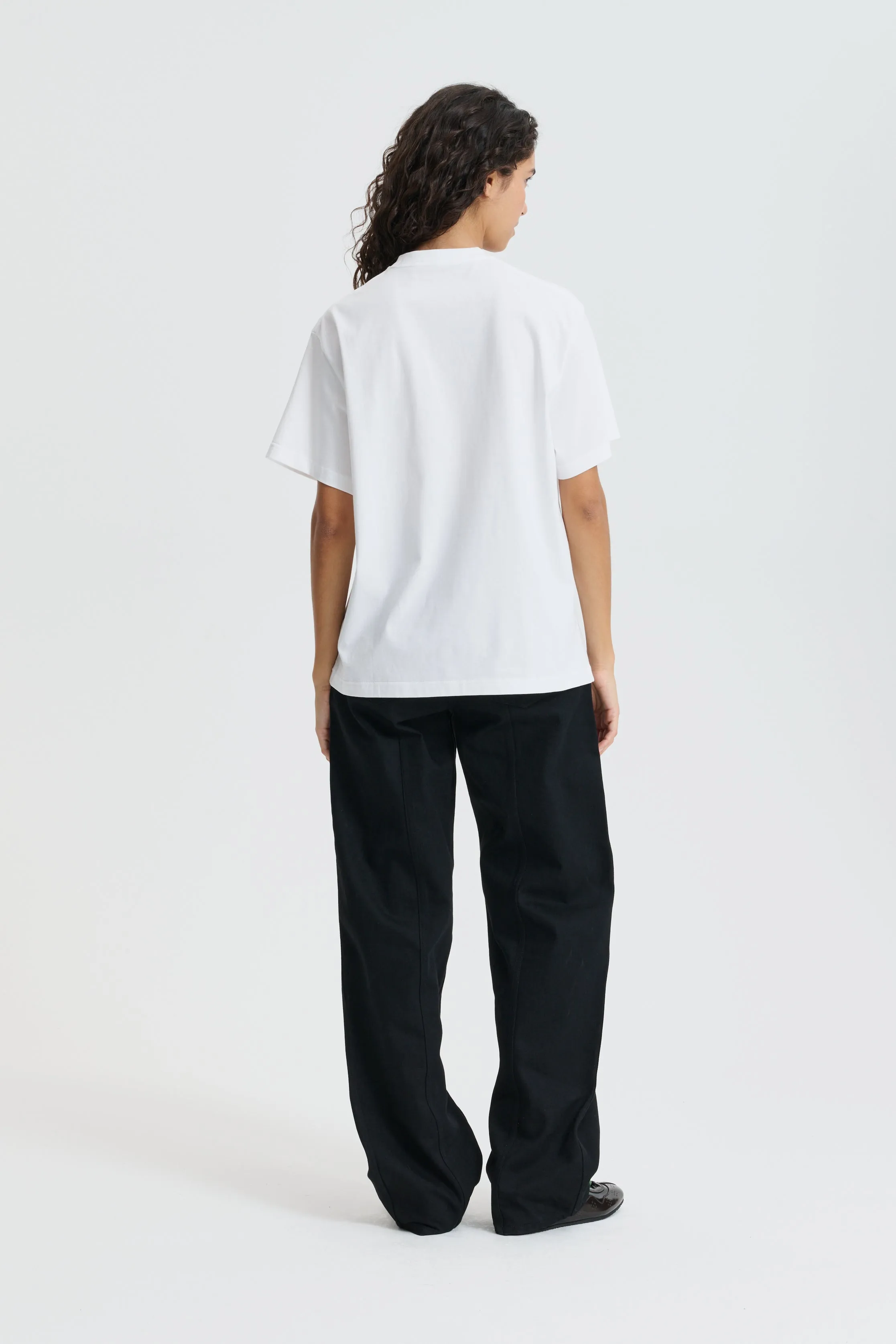 CBDOROTHY | T-SHIRT JERSEY WHITE / BLACK sold by Cecilie Bahnsen product image thumbnail 3