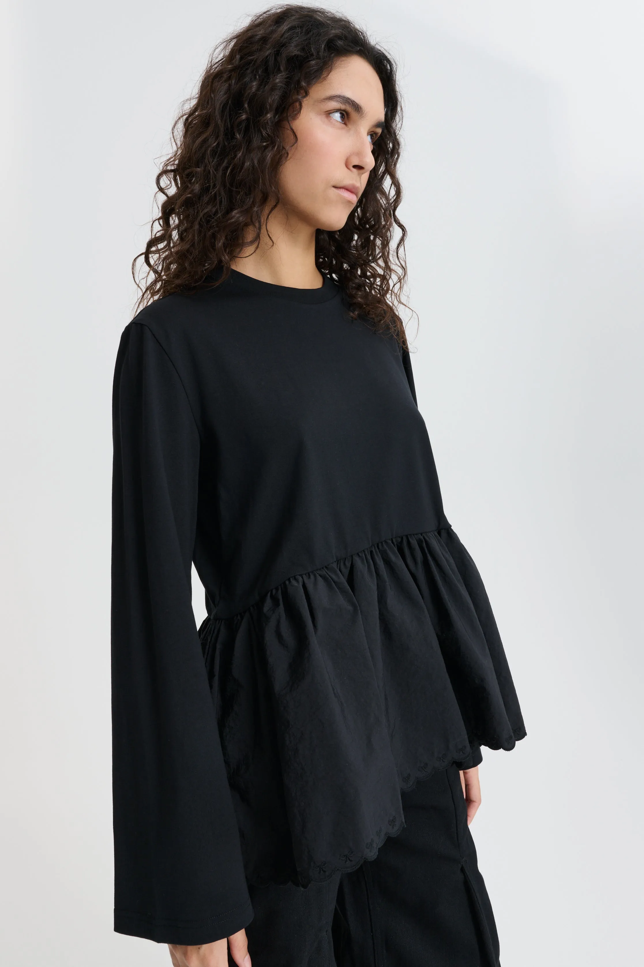 CBFRANCINE | T-SHIRT JERSEY BLACK sold by Cecilie Bahnsen product image thumbnail 3