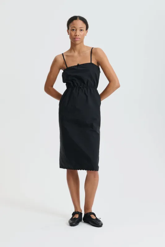 CBBARR | DRESS EMBROIDERED TAFFETA BLACK made by Cecilie Bahnsen