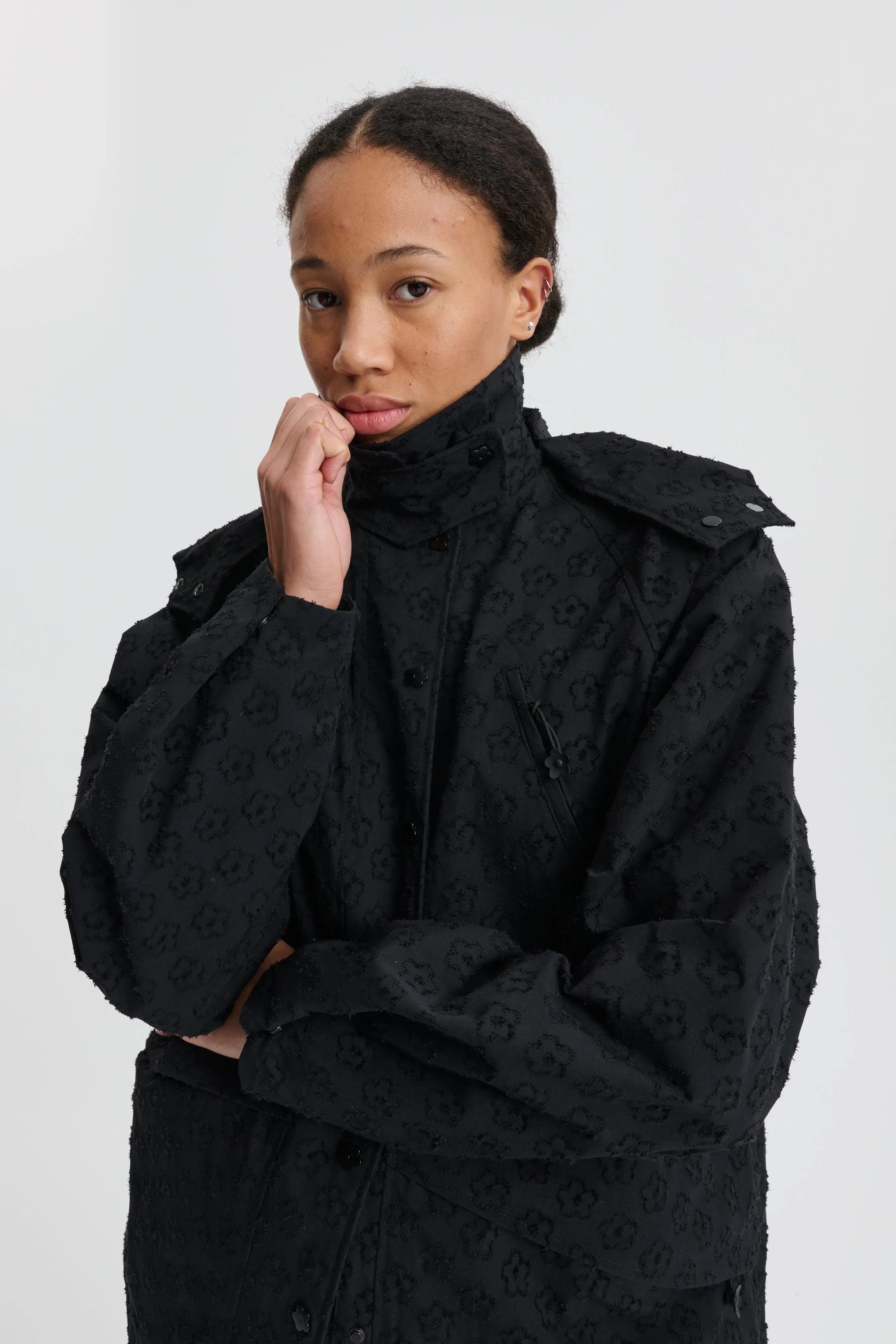 CBFINN | JACKET WINDFLOWER TECH BLACK sold by Cecilie Bahnsen product image thumbnail 2