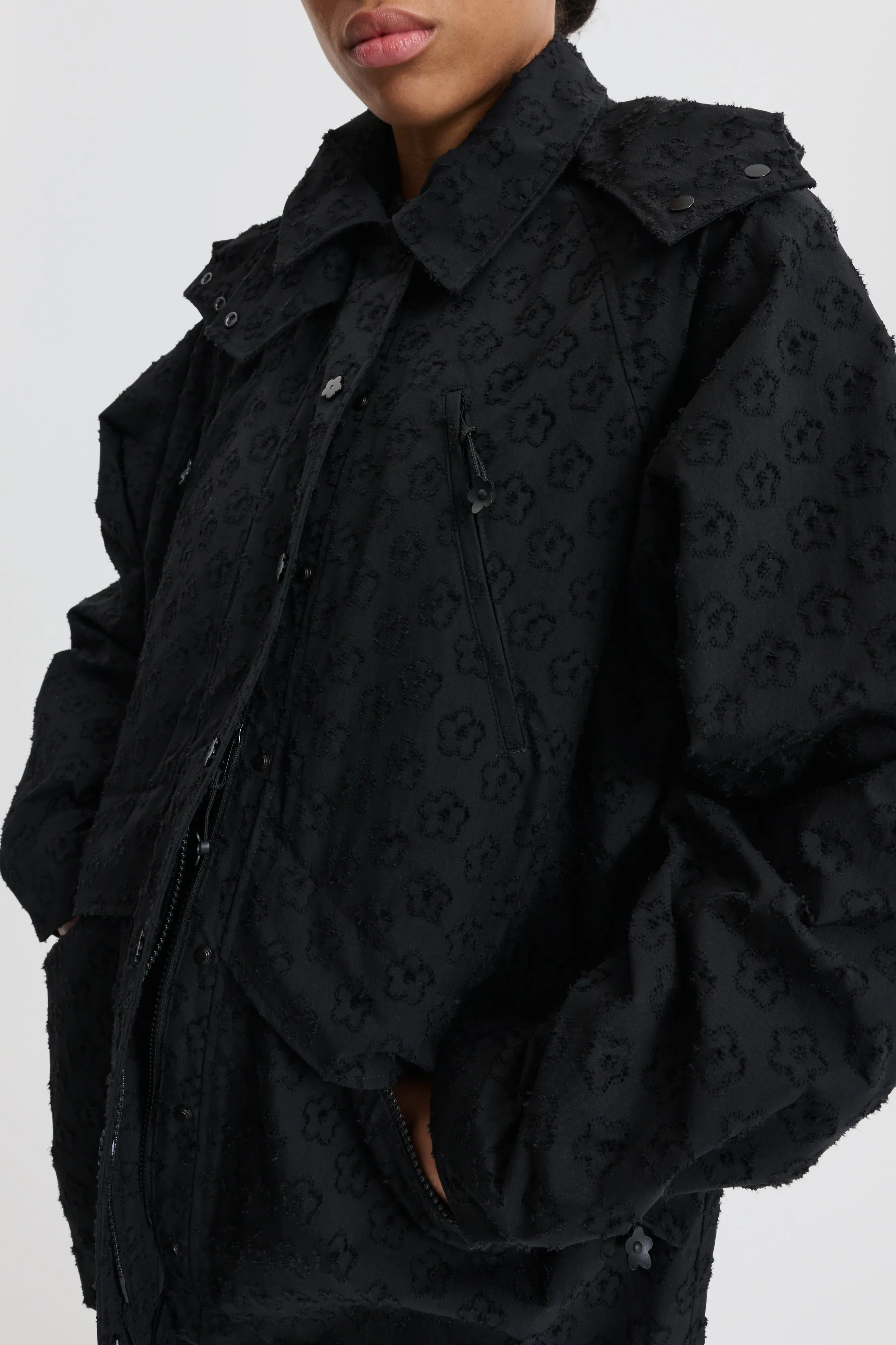 CBFINN | JACKET WINDFLOWER TECH BLACK sold by Cecilie Bahnsen product image thumbnail 5