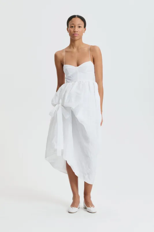 CBFEO | DRESS PAPILLON MATELASSÉ WHITE BRIDAL made by Cecilie Bahnsen