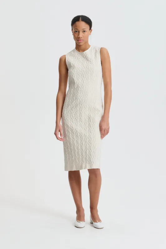CBDEVIN | DRESS BEGONIA JACQUARD VINTAGE IVORY BRIDAL made by Cecilie Bahnsen