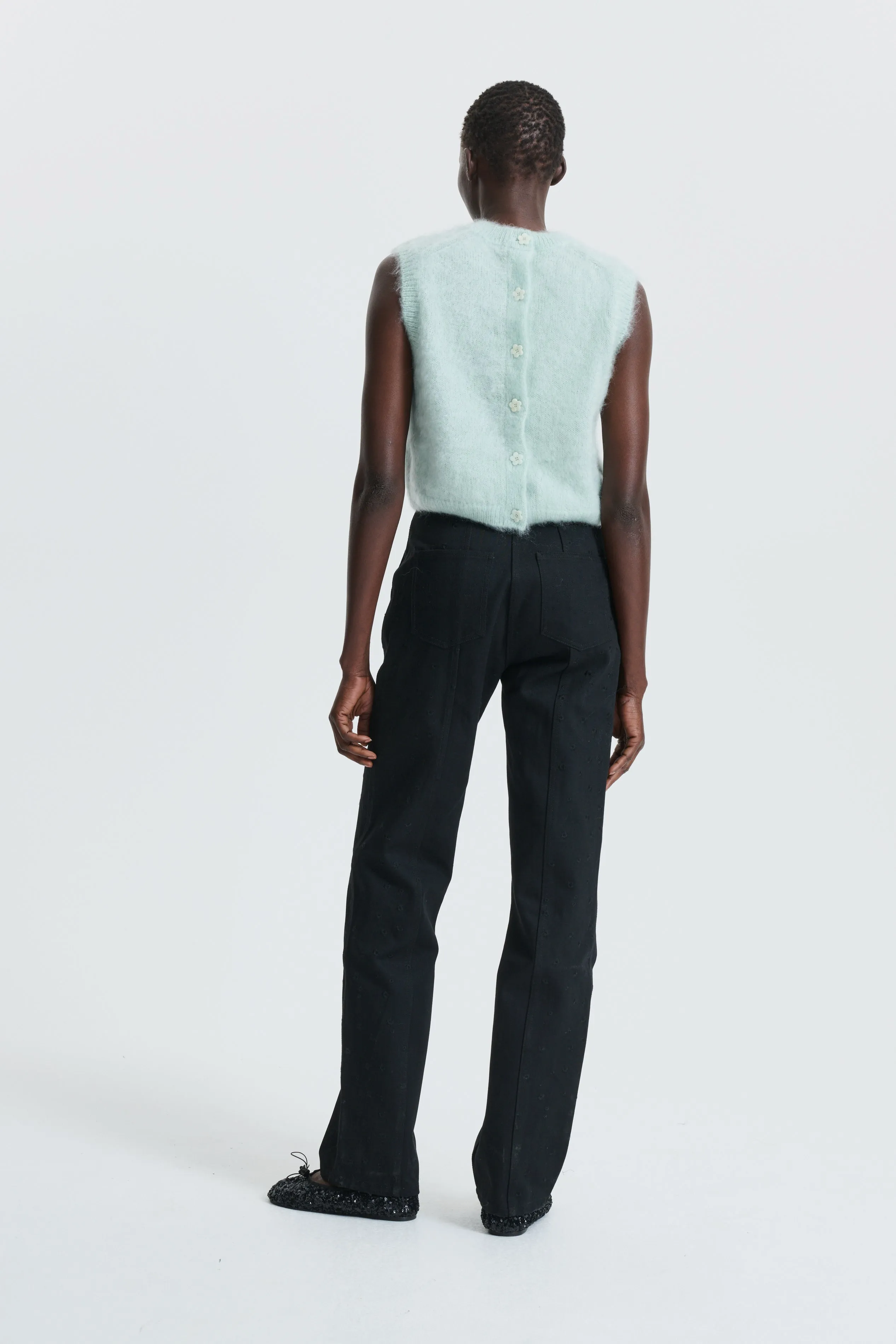 CBFEE | VEST SILK MOHAIR KNIT MINT sold by Cecilie Bahnsen product image thumbnail 3