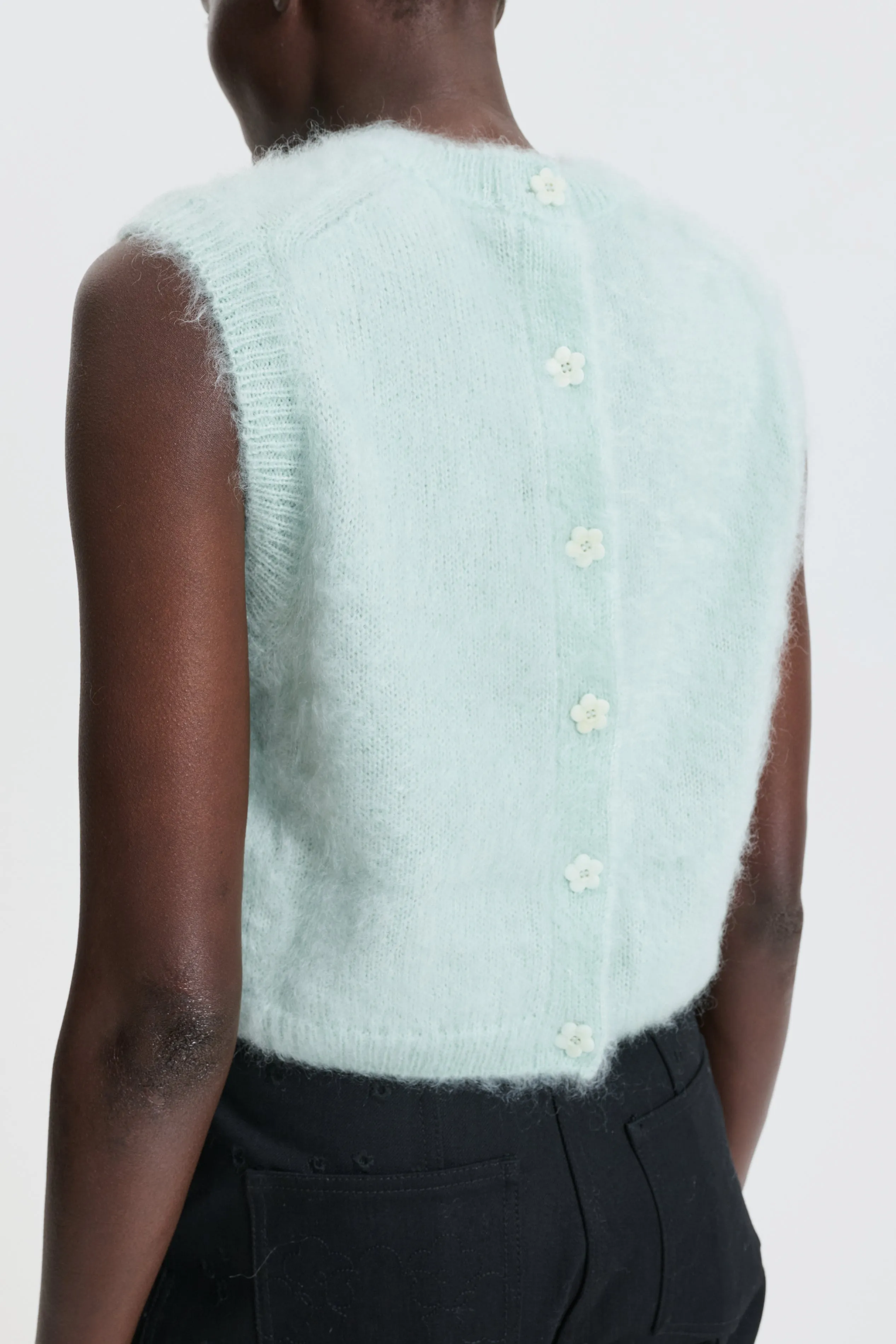 CBFEE | VEST SILK MOHAIR KNIT MINT sold by Cecilie Bahnsen product image thumbnail 2