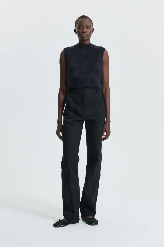CBFEE | VEST SILK MOHAIR KNIT BLACK made by Cecilie Bahnsen