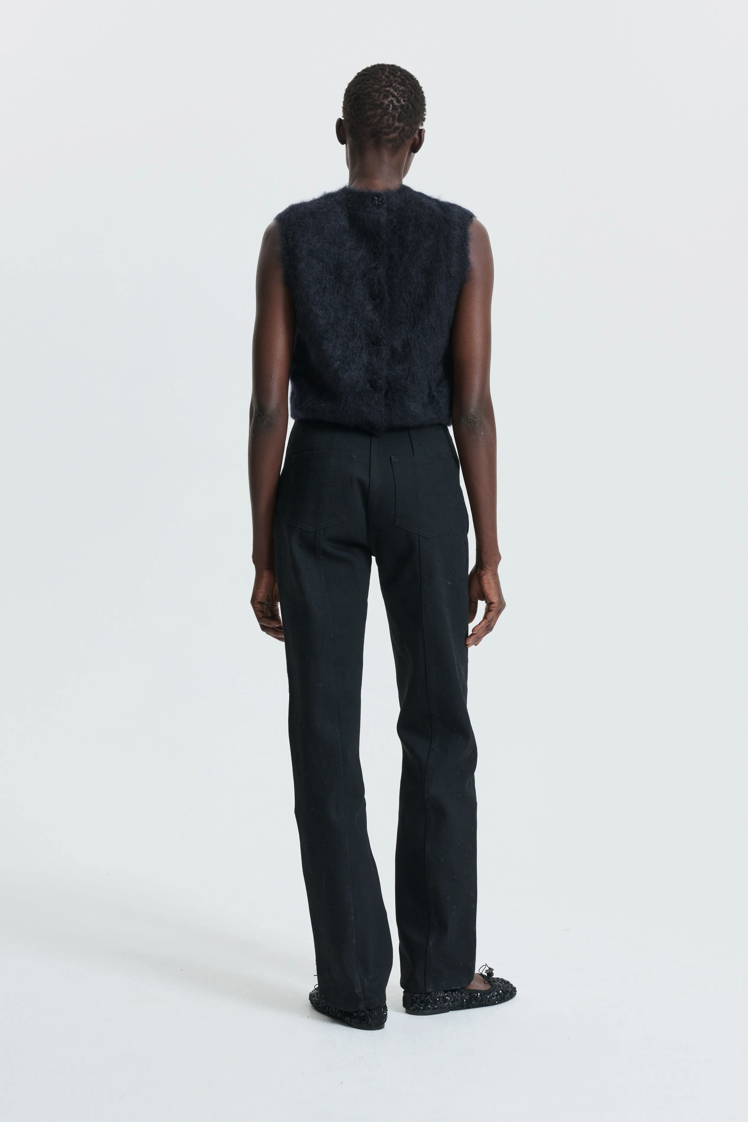 CBFEE | VEST SILK MOHAIR KNIT BLACK sold by Cecilie Bahnsen product image thumbnail 2