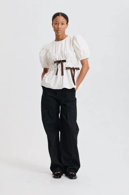 CBFREYA | TOP COTTON VINTAGE IVORY made by Cecilie Bahnsen