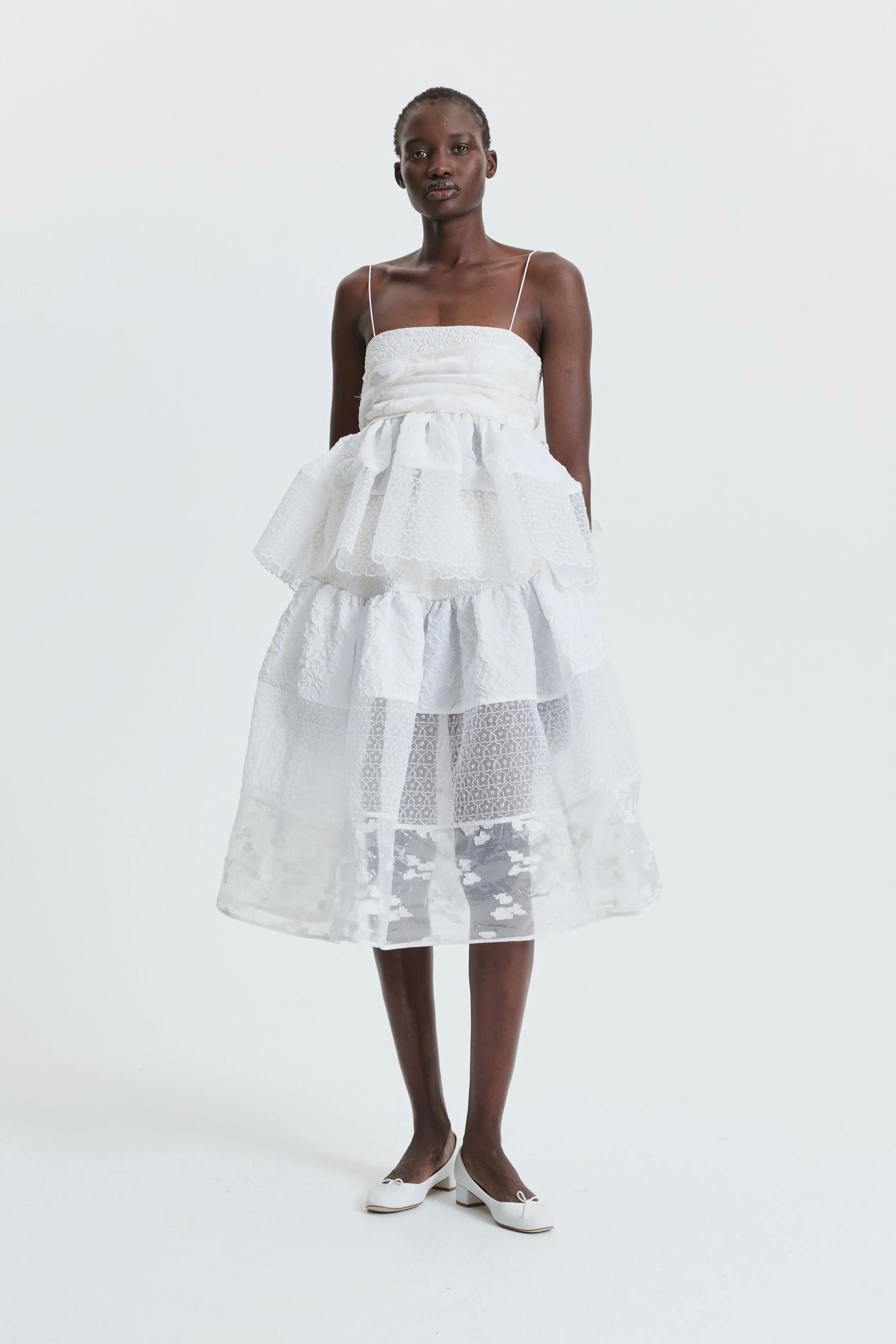 JAMES | TOP PATCHWORK WHITE/IVORY sold by Cecilie Bahnsen product image thumbnail 3
