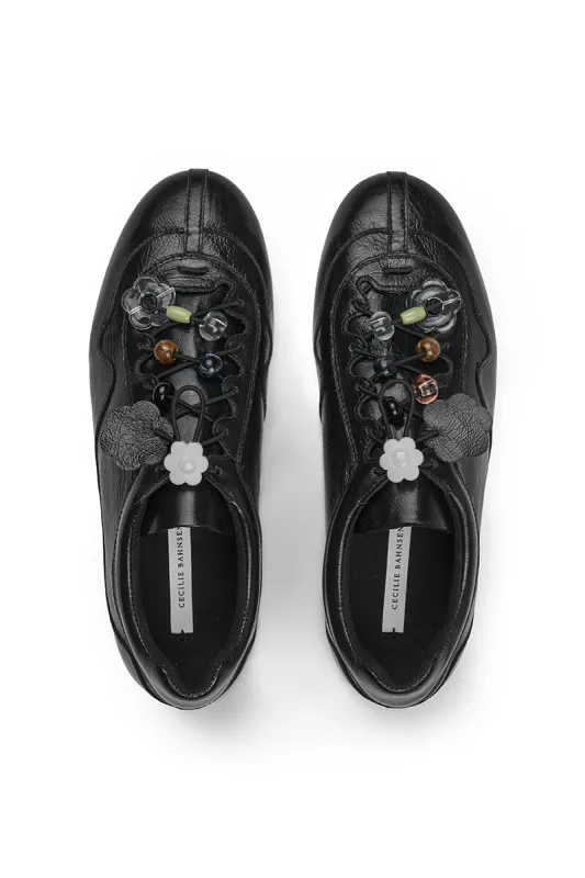 CBBLAISE | SNEAKERS TEXTURED LEATHER BLACK made by Cecilie Bahnsen