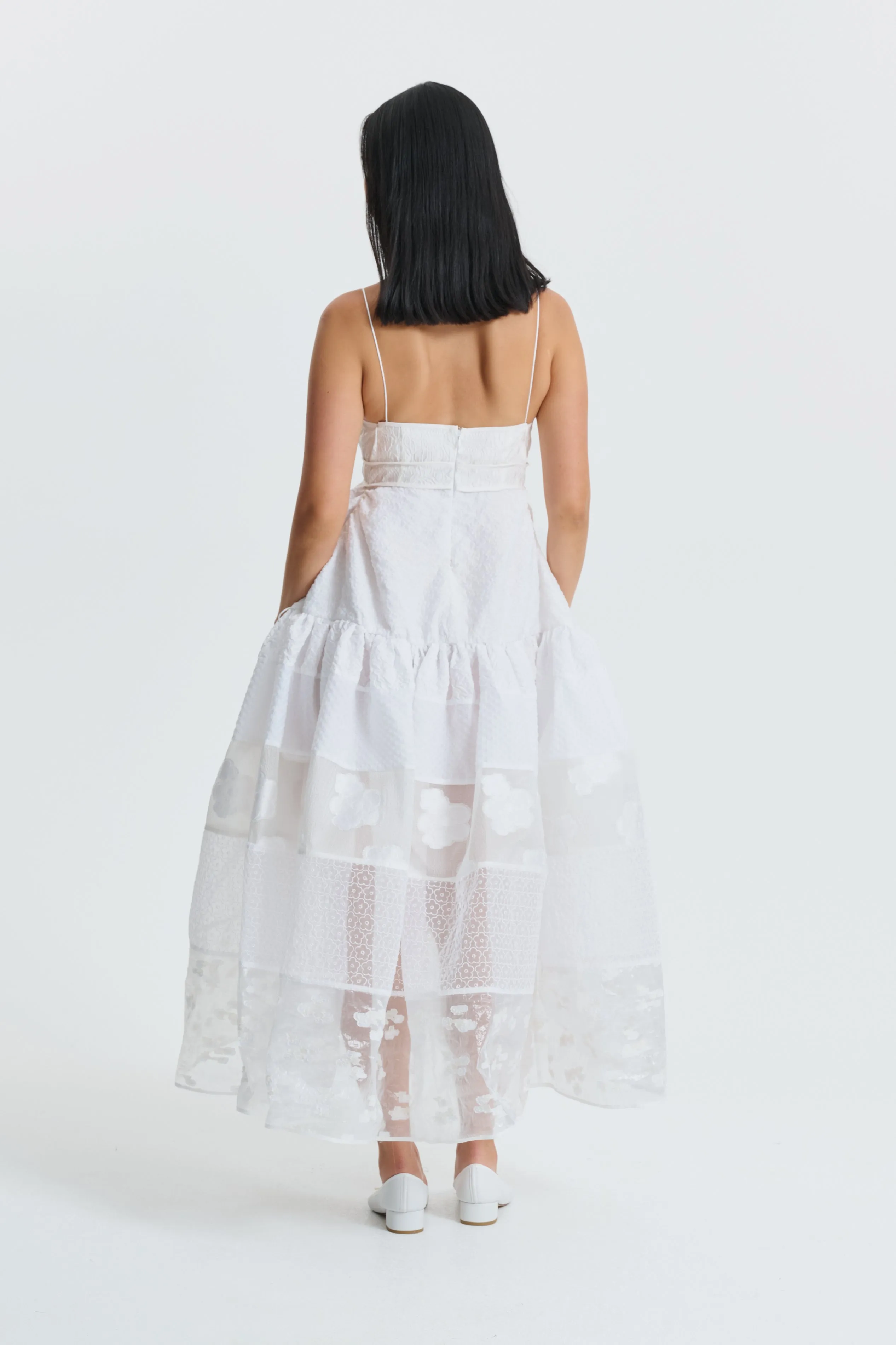 CILLE | DRESS PATCHWORK WHITE/IVORY sold by Cecilie Bahnsen product image thumbnail 2