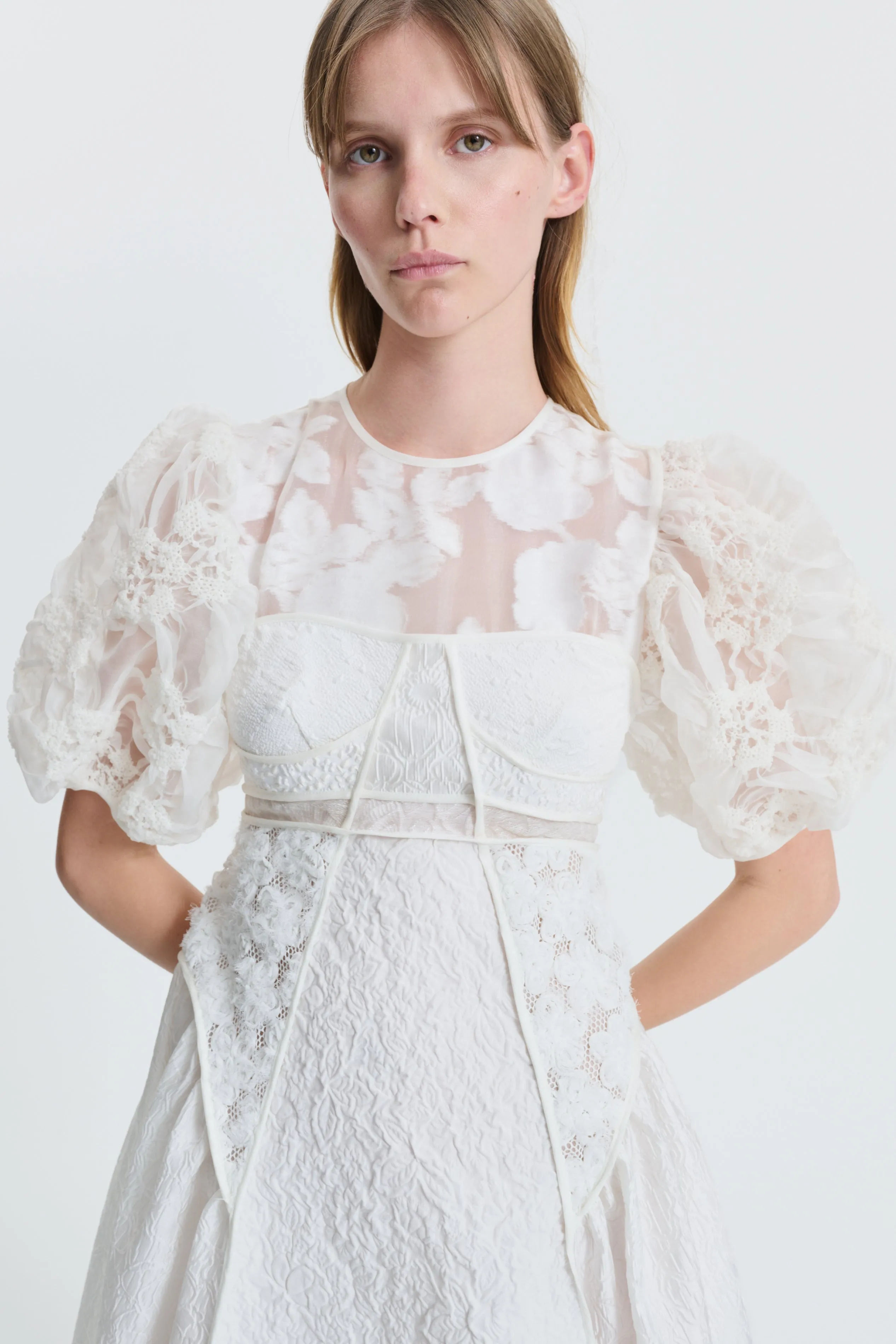 CLEMENTINE | GOWN PATCHWORK WHITE sold by Cecilie Bahnsen product image thumbnail 2