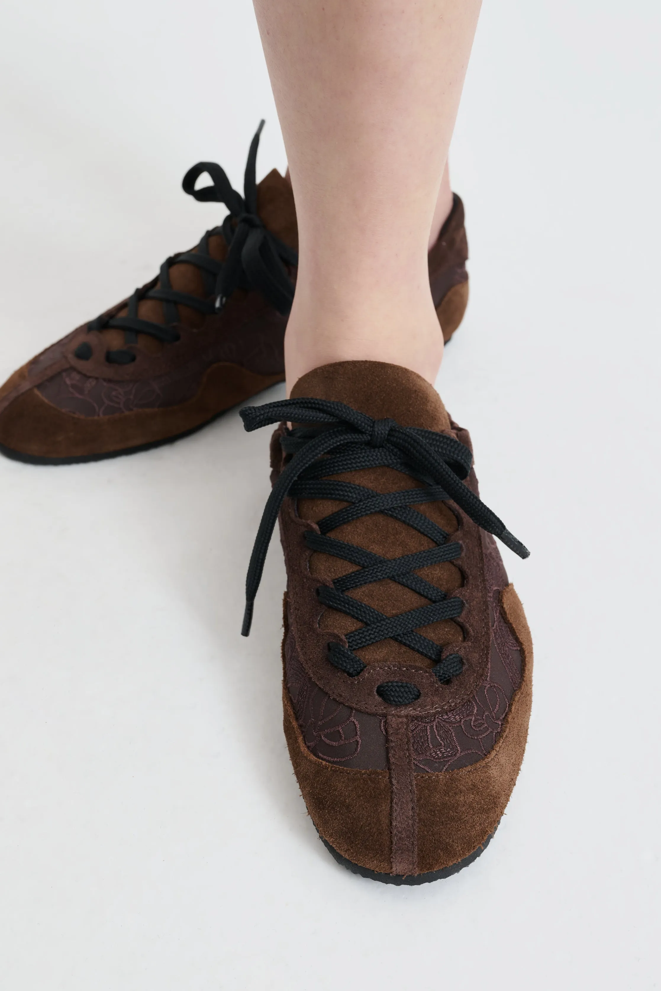 CBBLAISE | SOFT SNEAKERS SUEDE I NYLON BROWN sold by Cecilie Bahnsen product image thumbnail 2