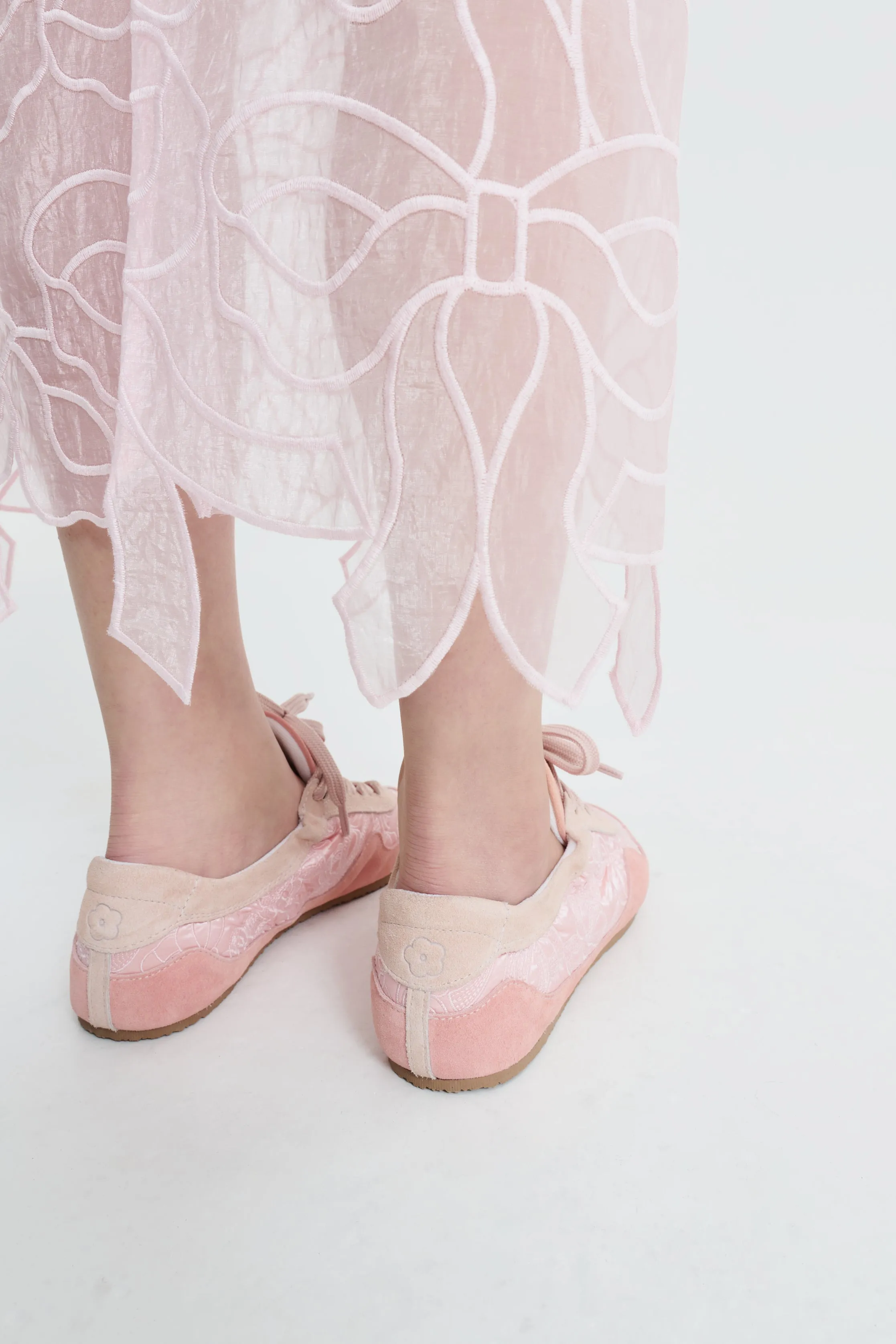 CBBLAISE | SOFT SNEAKERS SUEDE I NYLON BLUSH PINK sold by Cecilie Bahnsen product image thumbnail 3